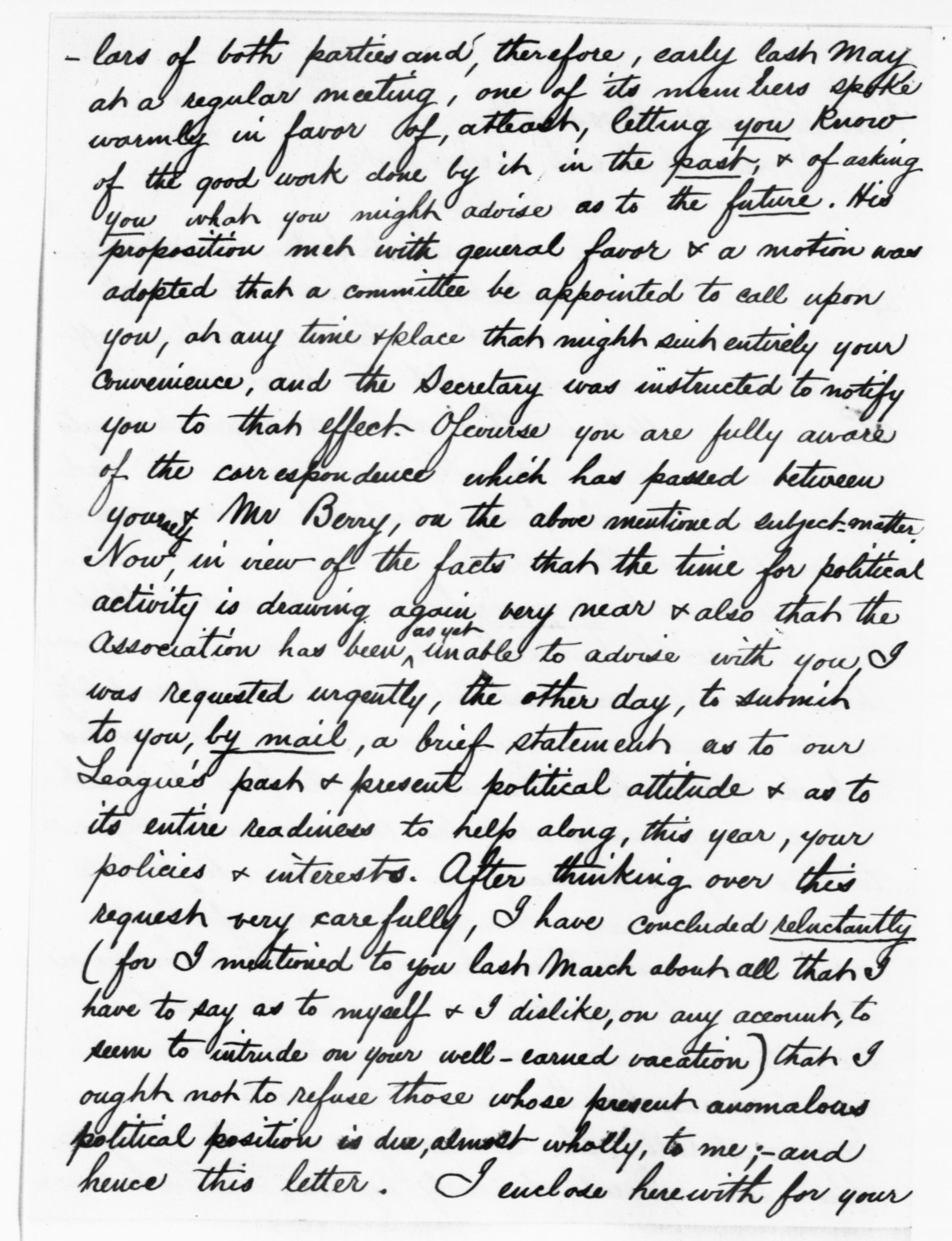 Scanned image of the current content page