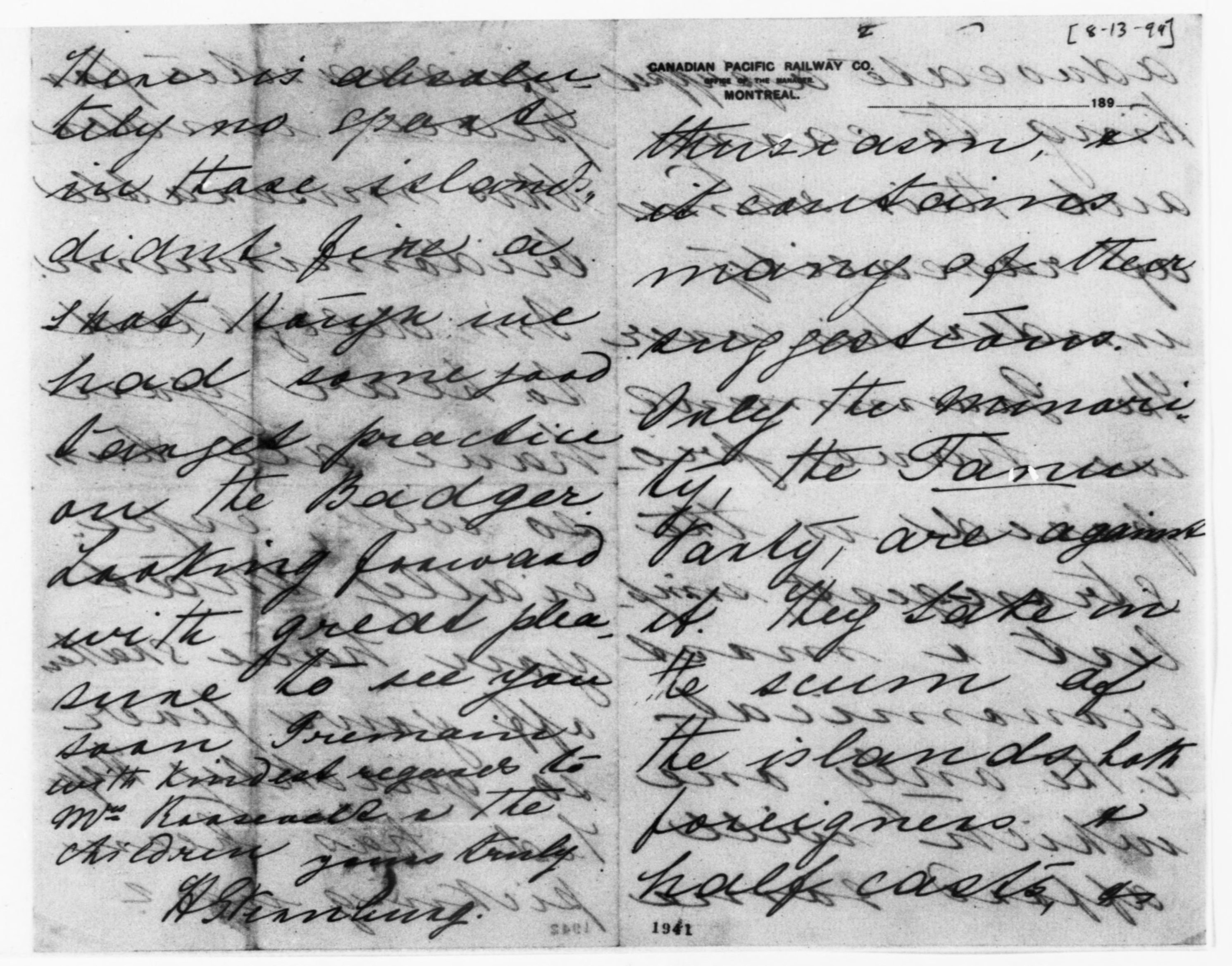 Scanned image of the current content page