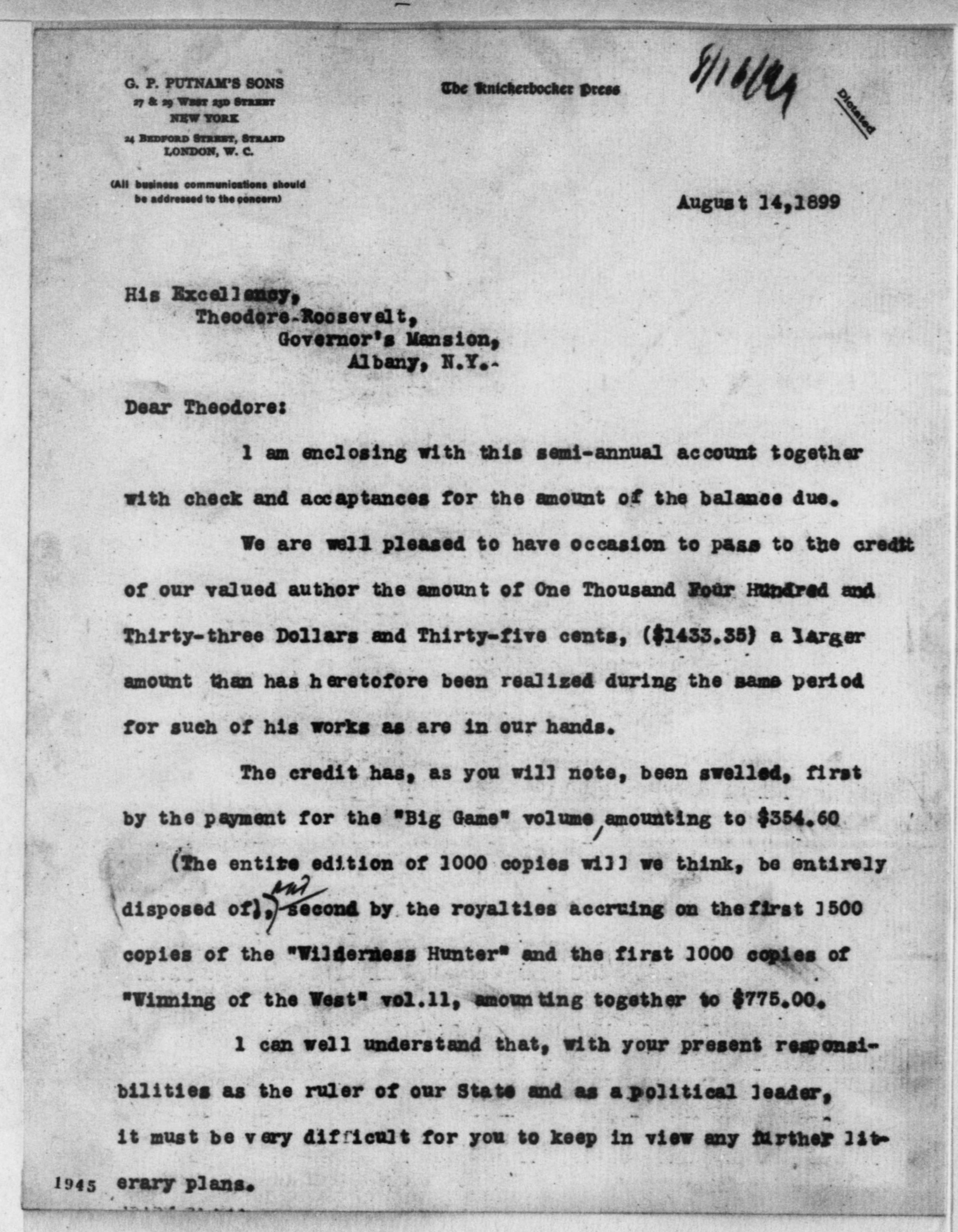 Scanned image of the current content page