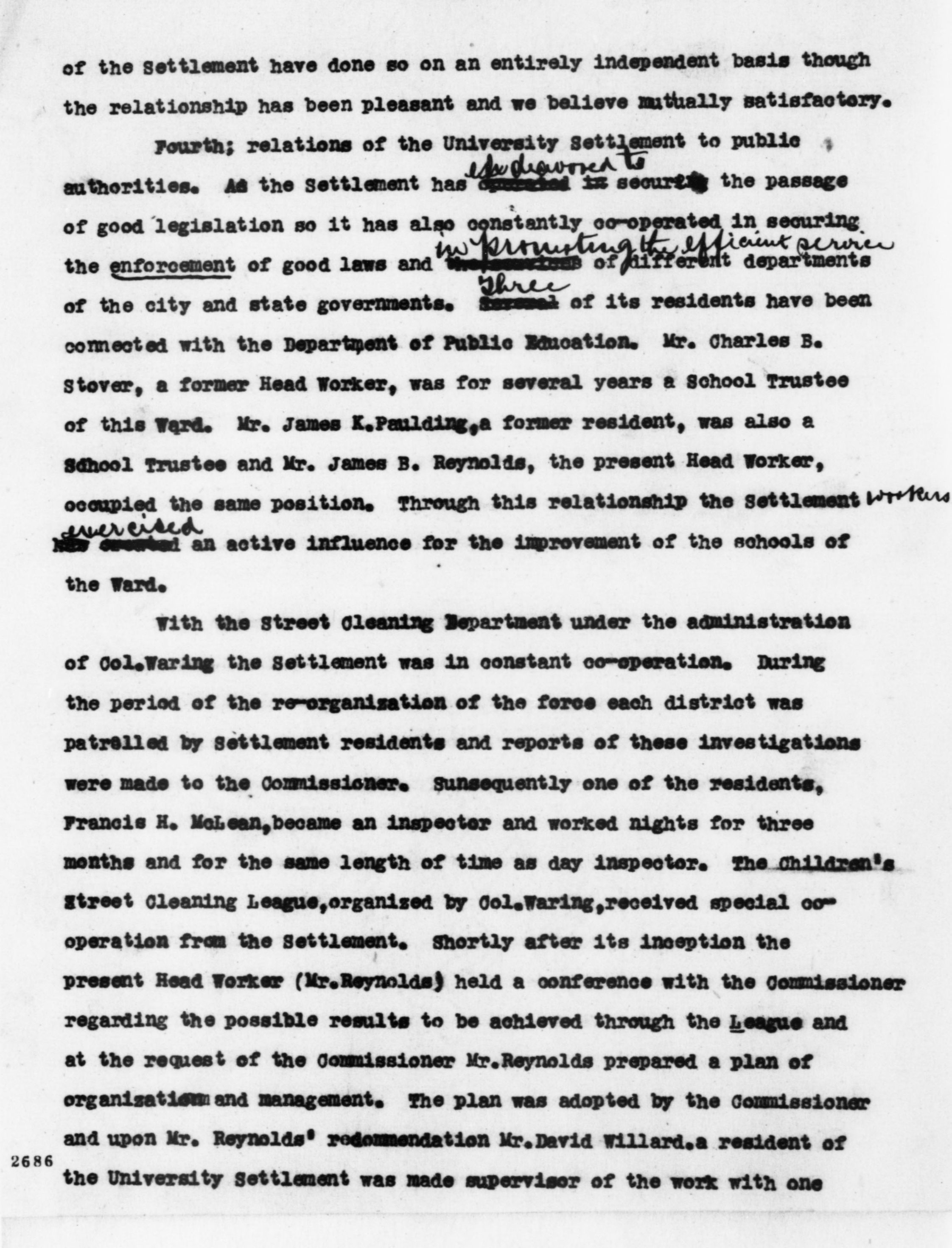 Scanned image of the current content page