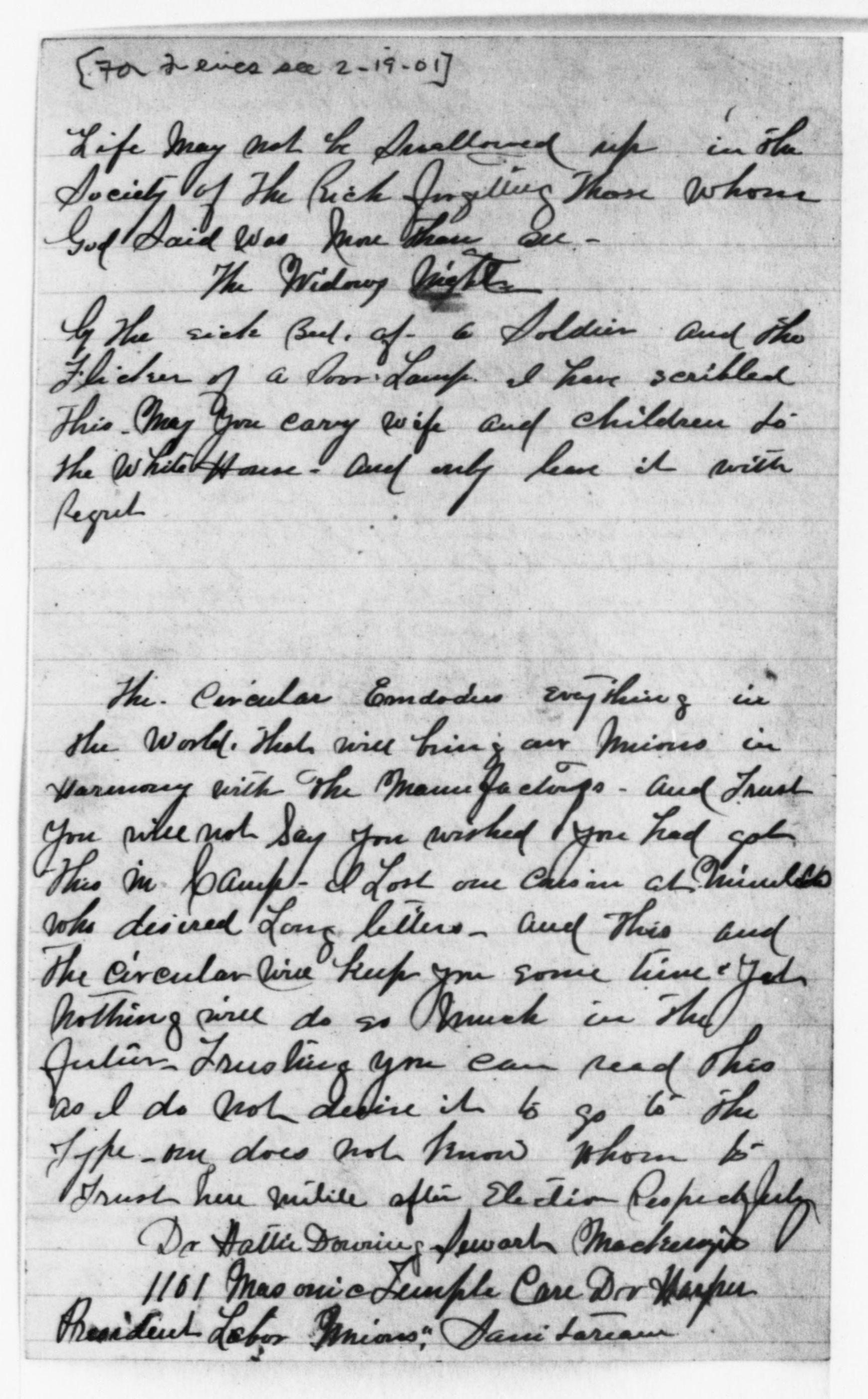 Scanned image of the current content page