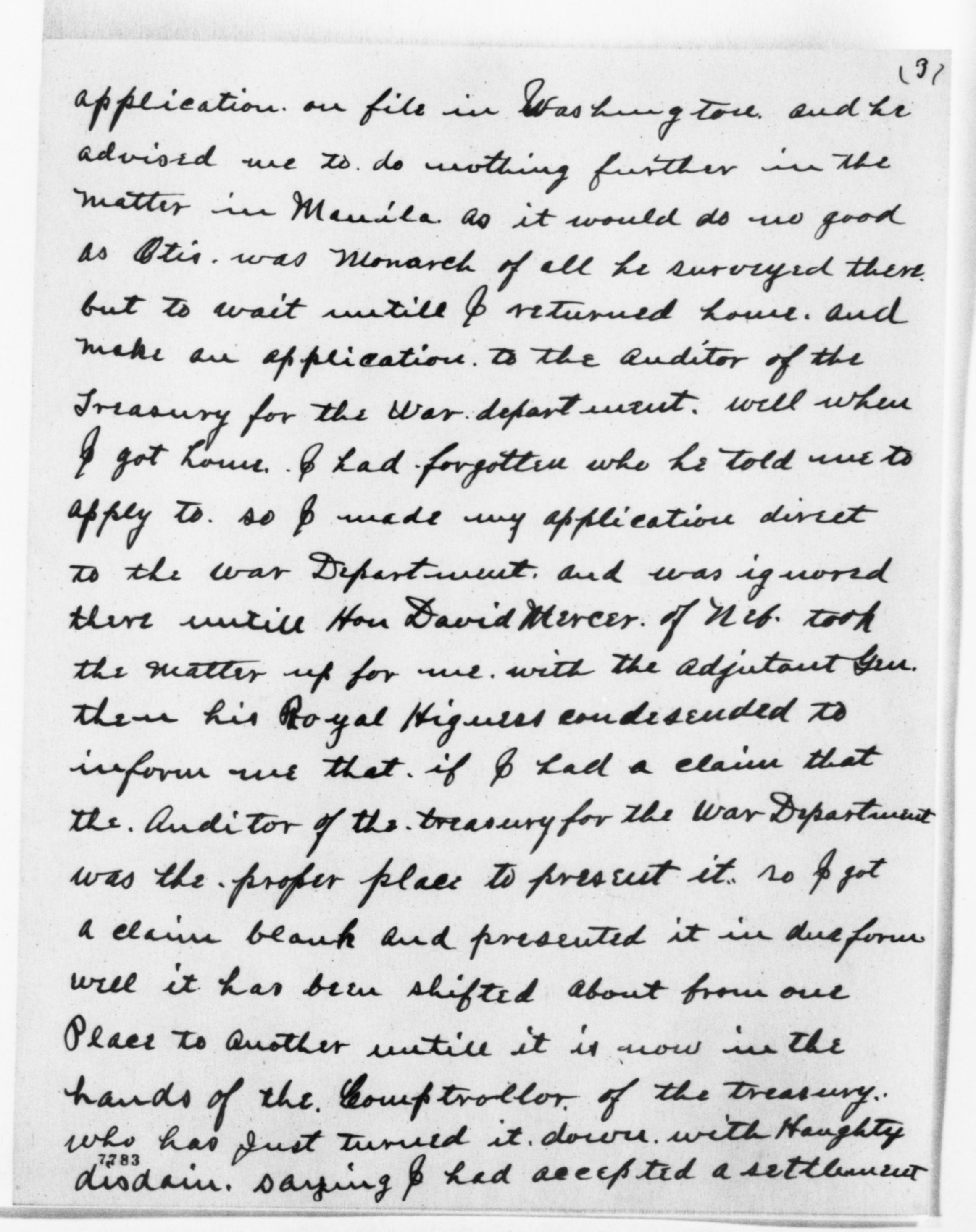 Scanned image of the current content page
