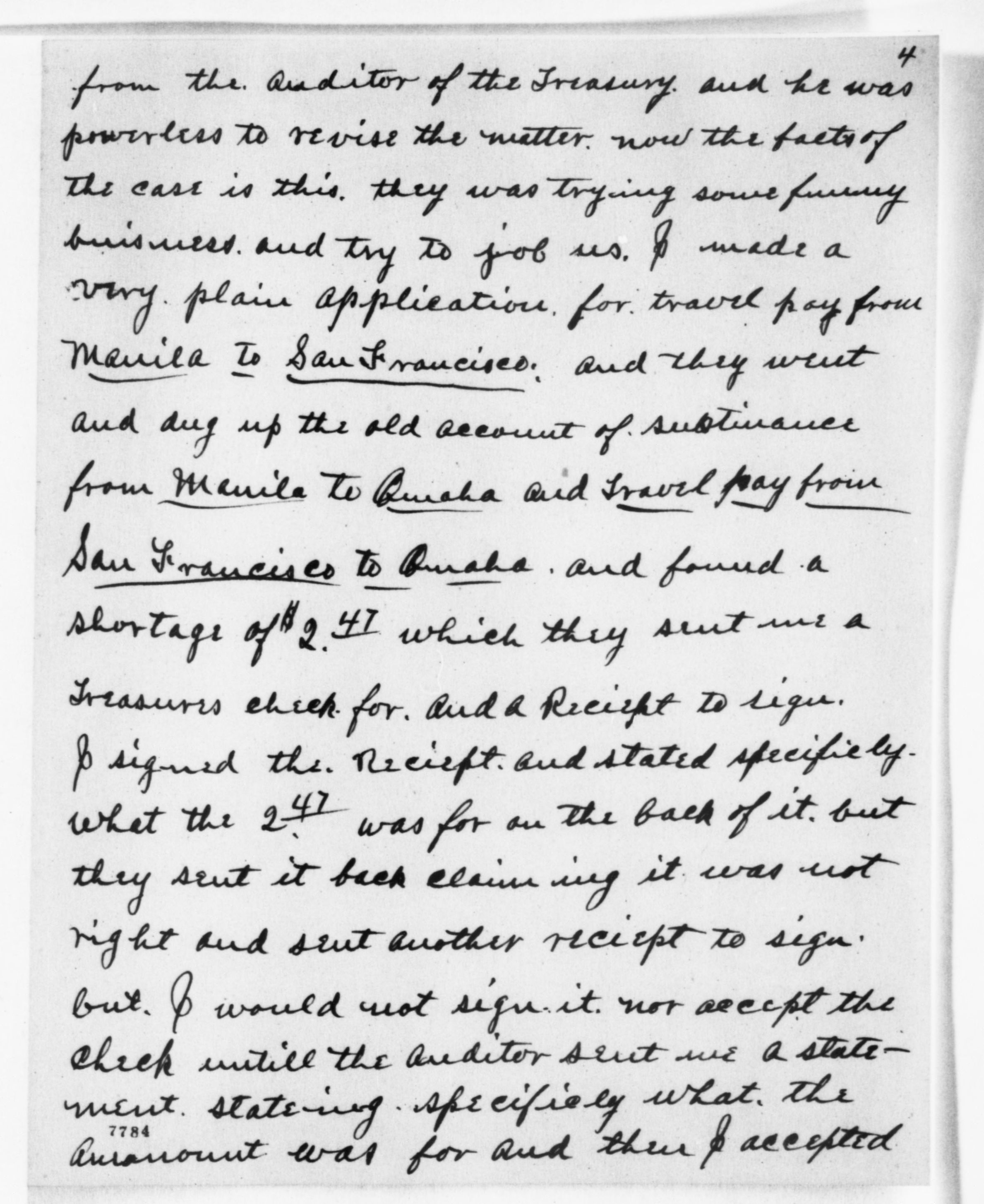 Scanned image of the current content page