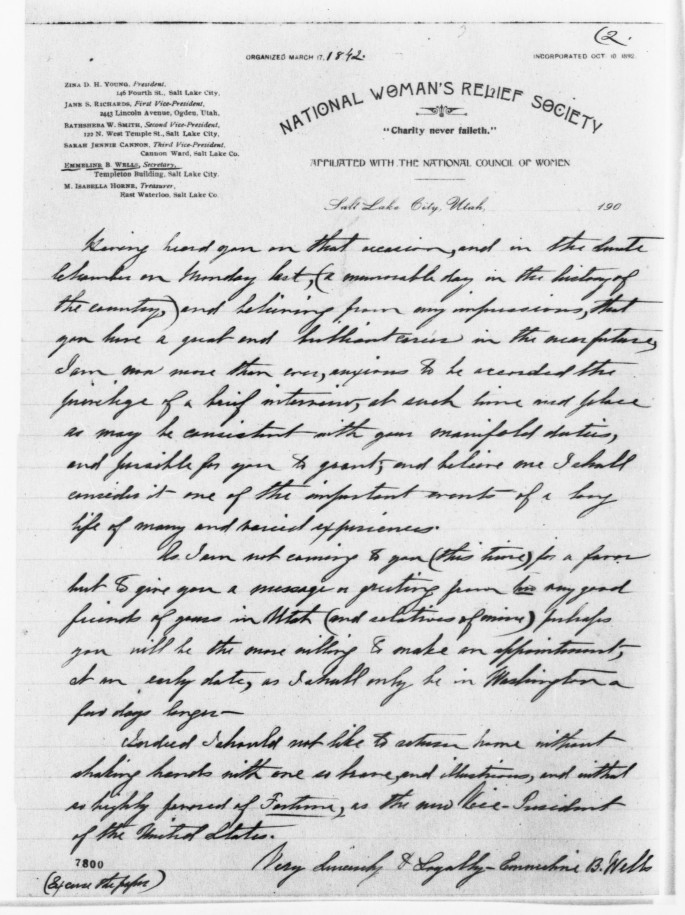 Scanned image of the current content page