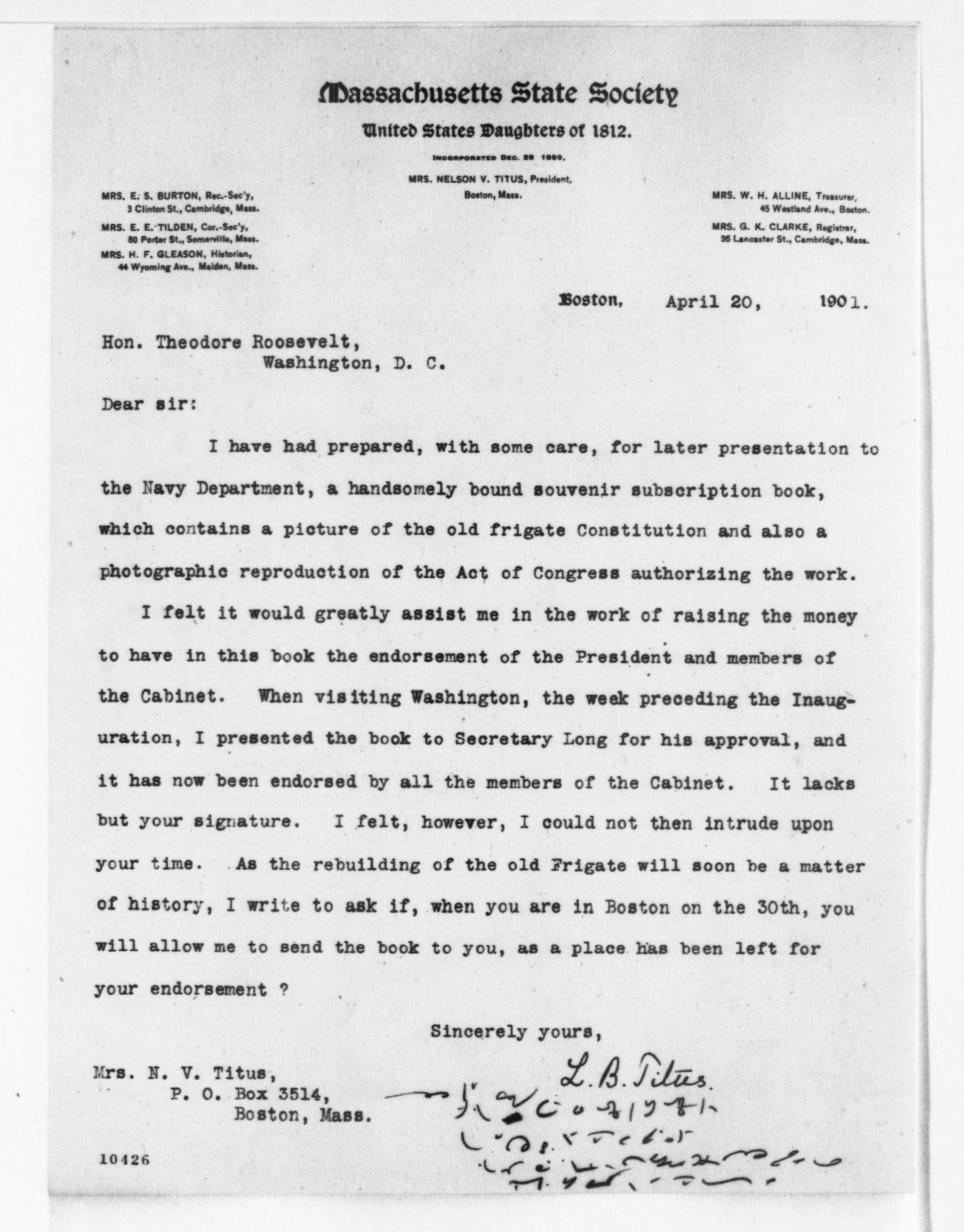 Scanned image of the current content page