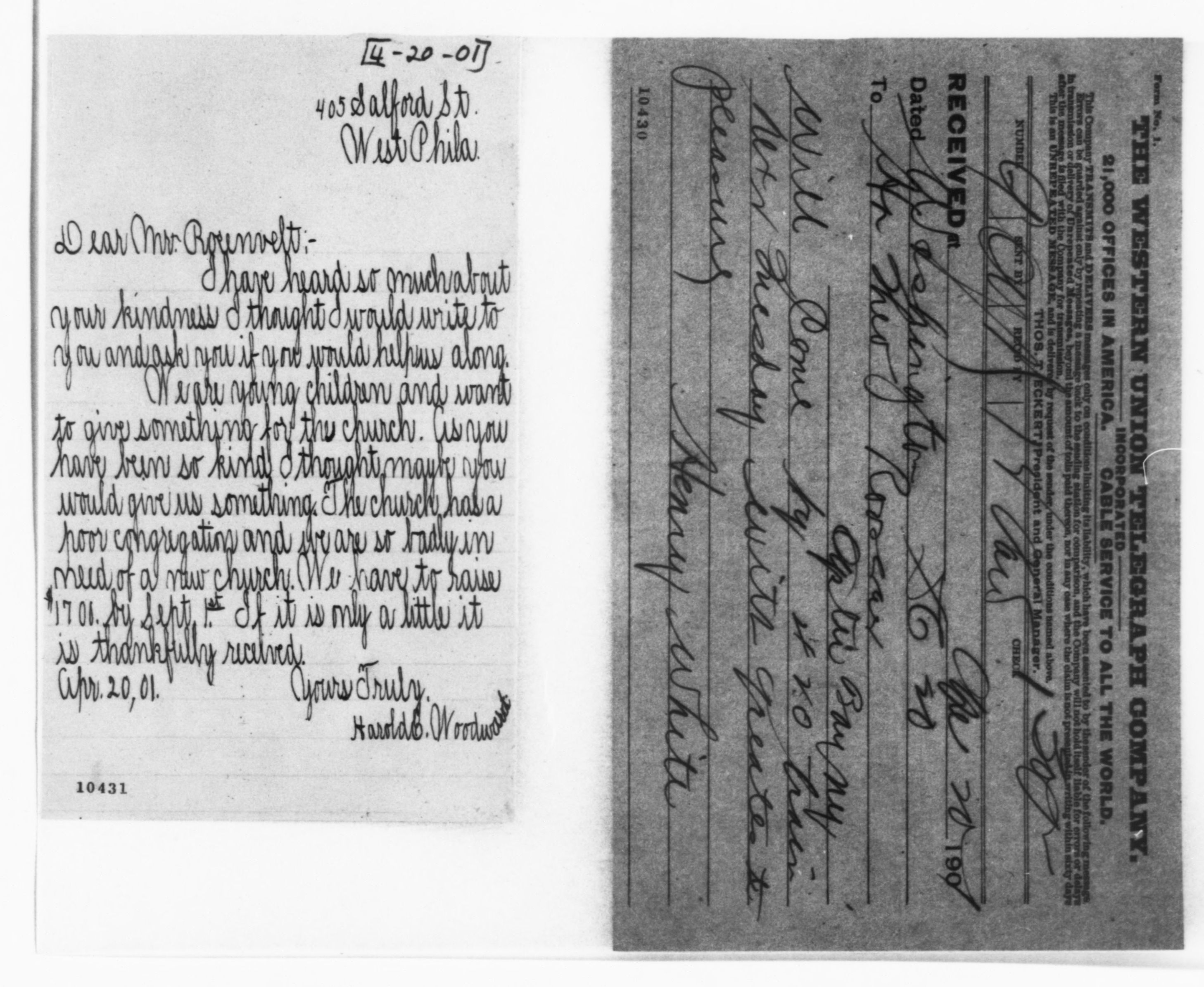 Scanned image of the current content page