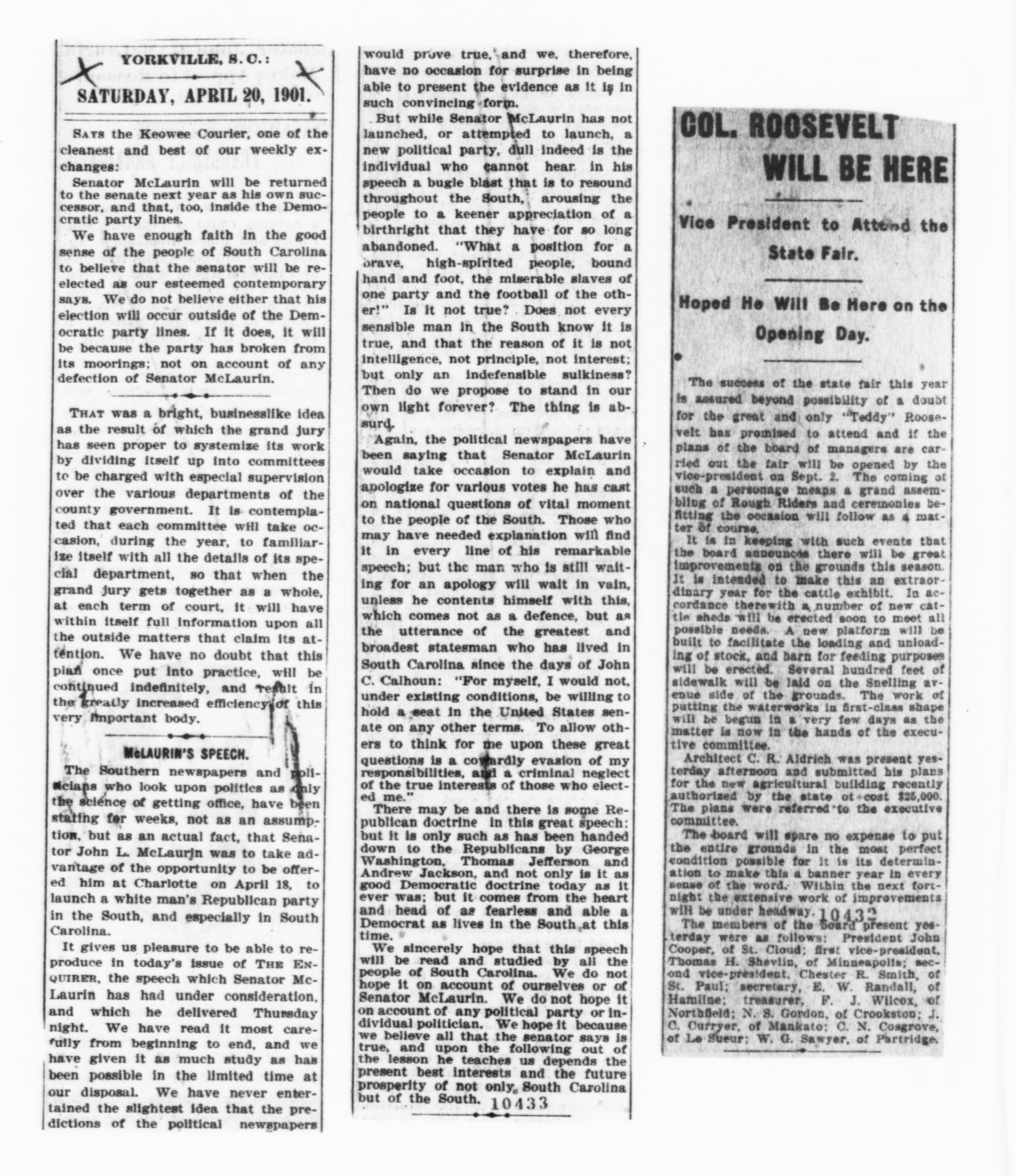 Scanned image of the current content page