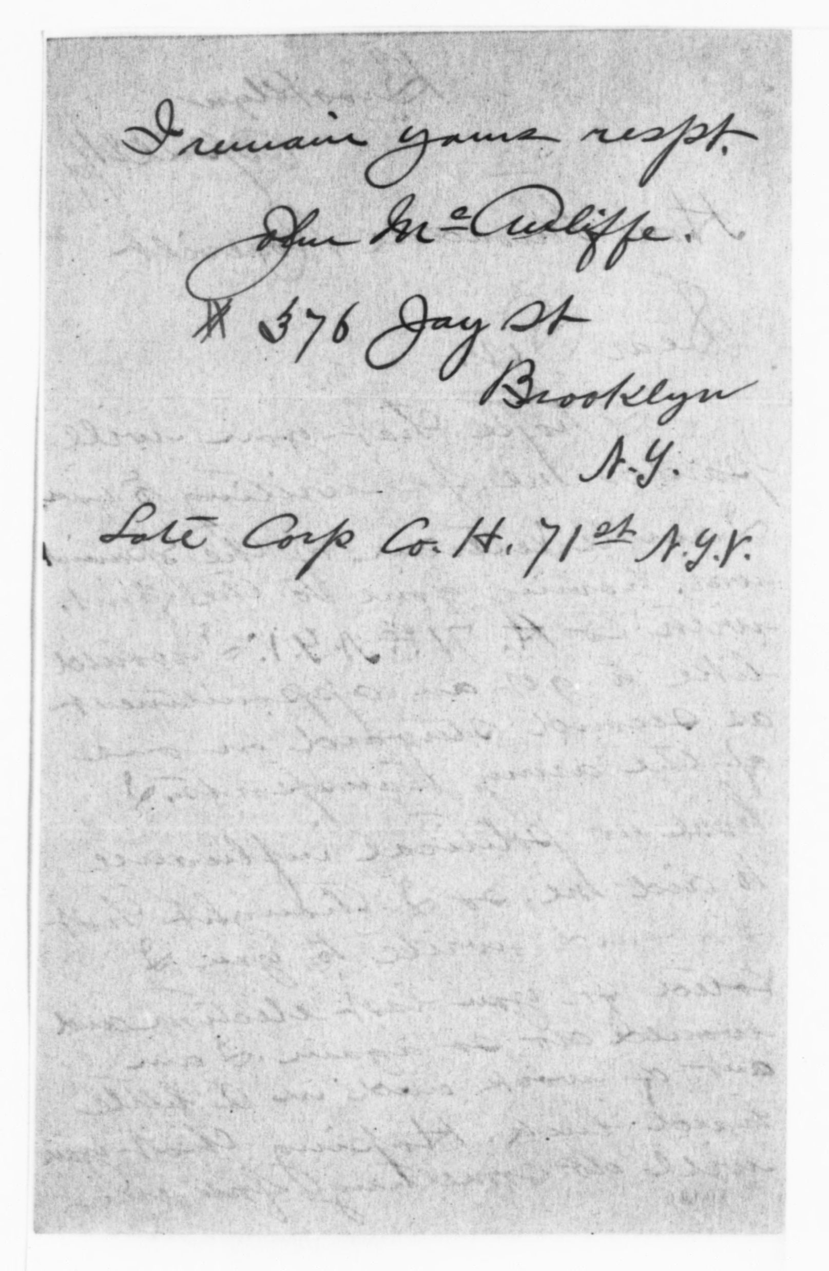 Scanned image of the current content page