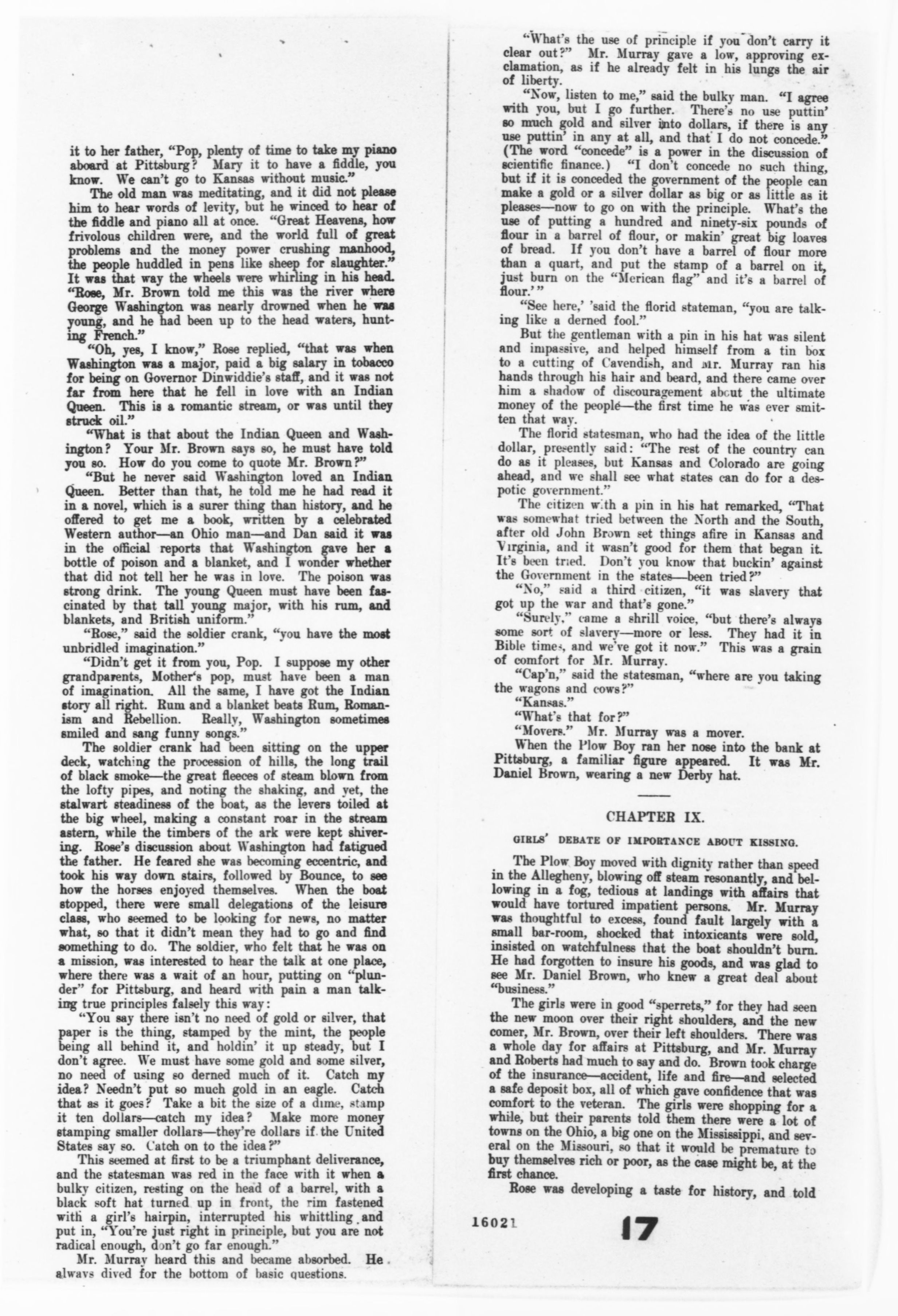 Scanned image of the current content page