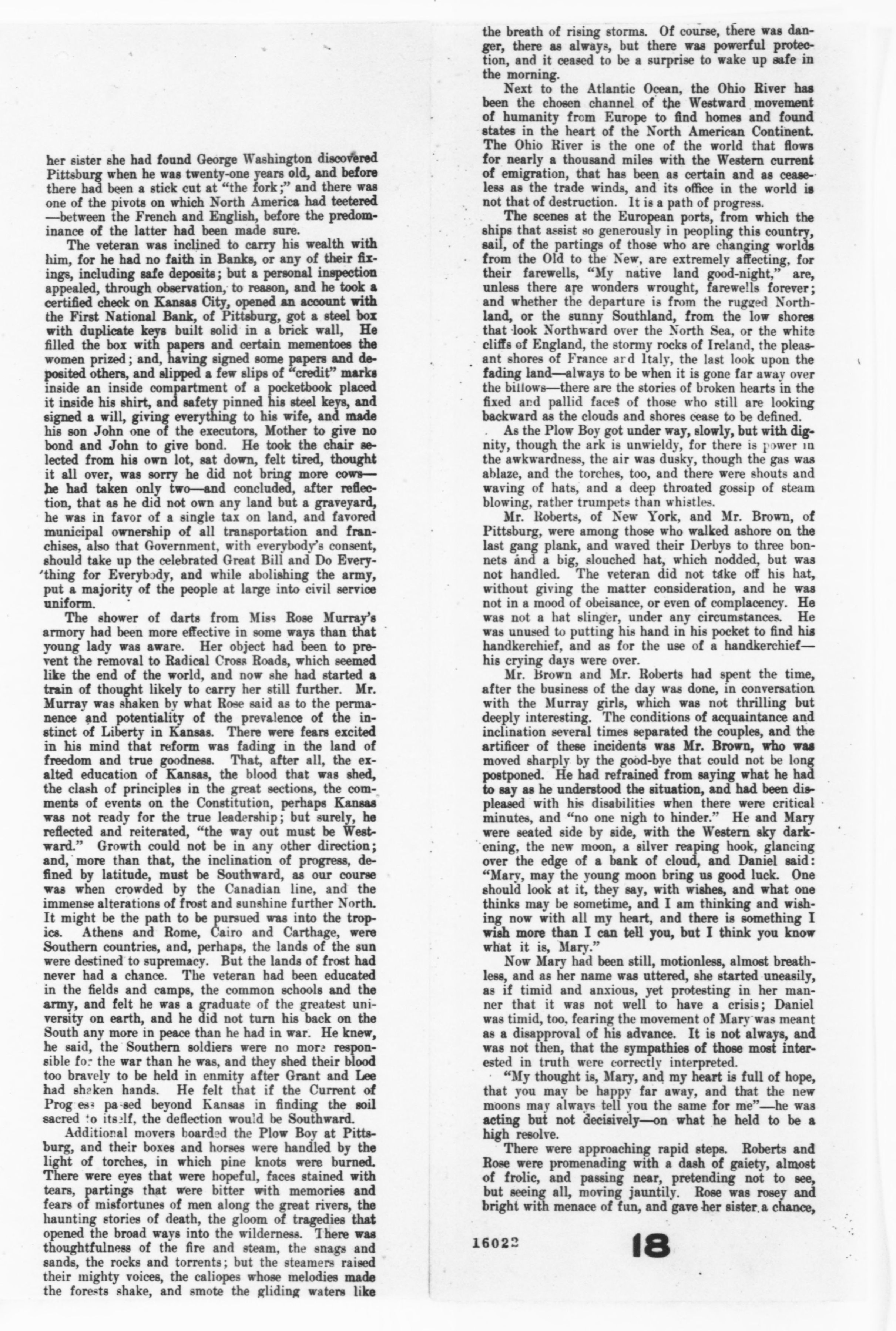 Scanned image of the current content page
