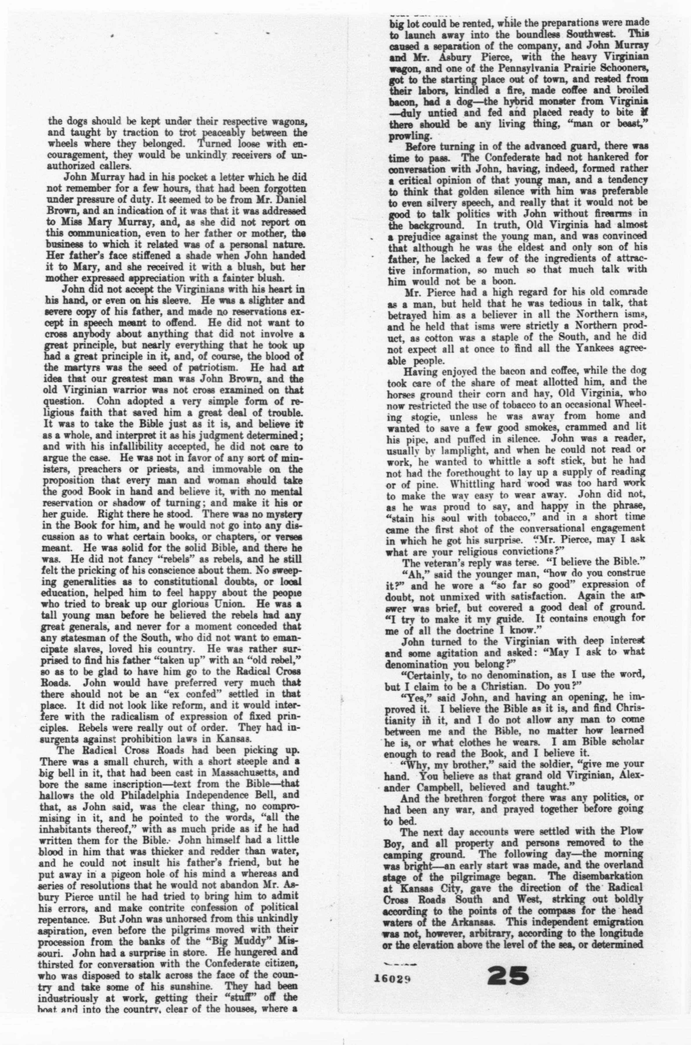 Scanned image of the current content page