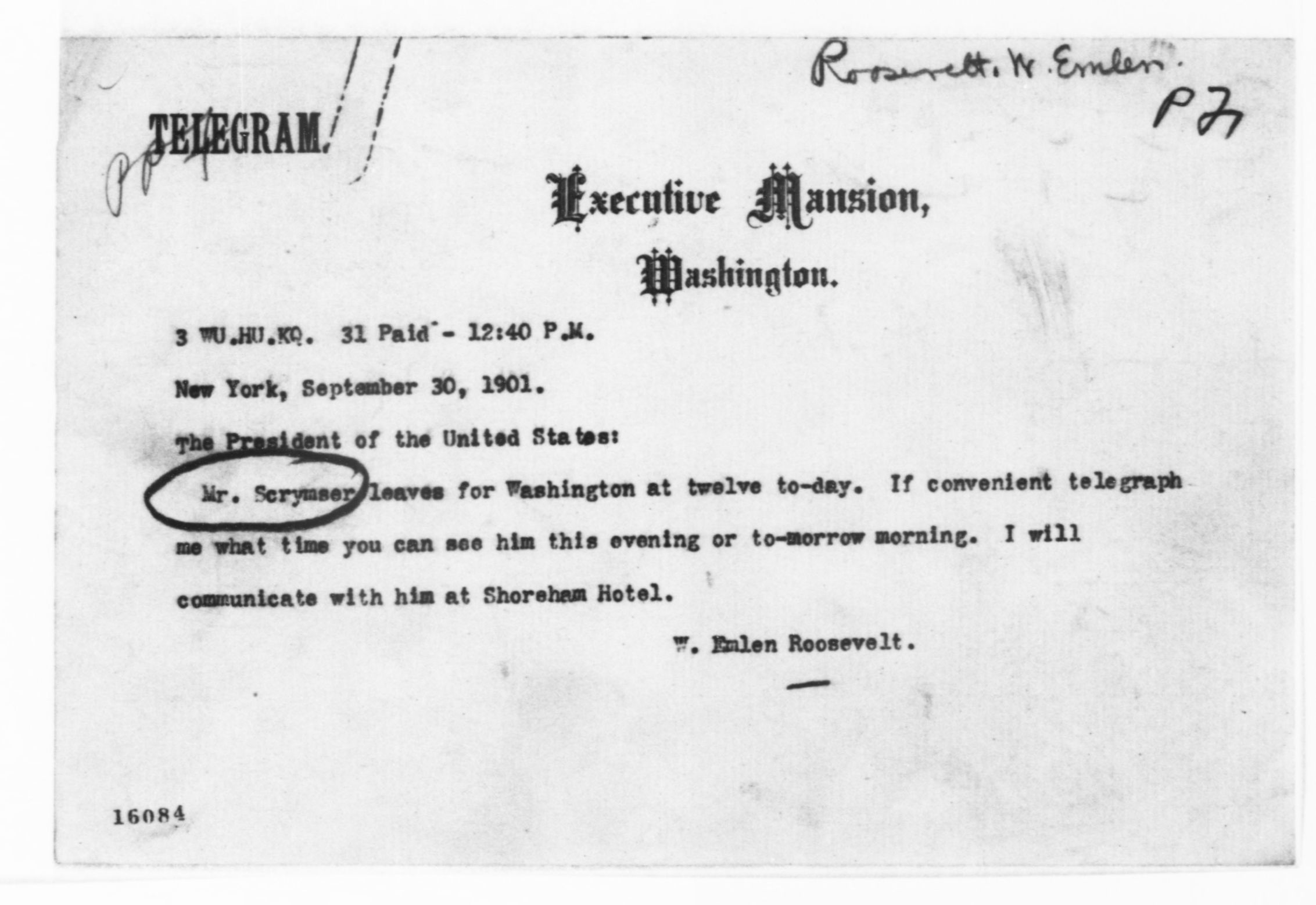 Scanned image of the current content page