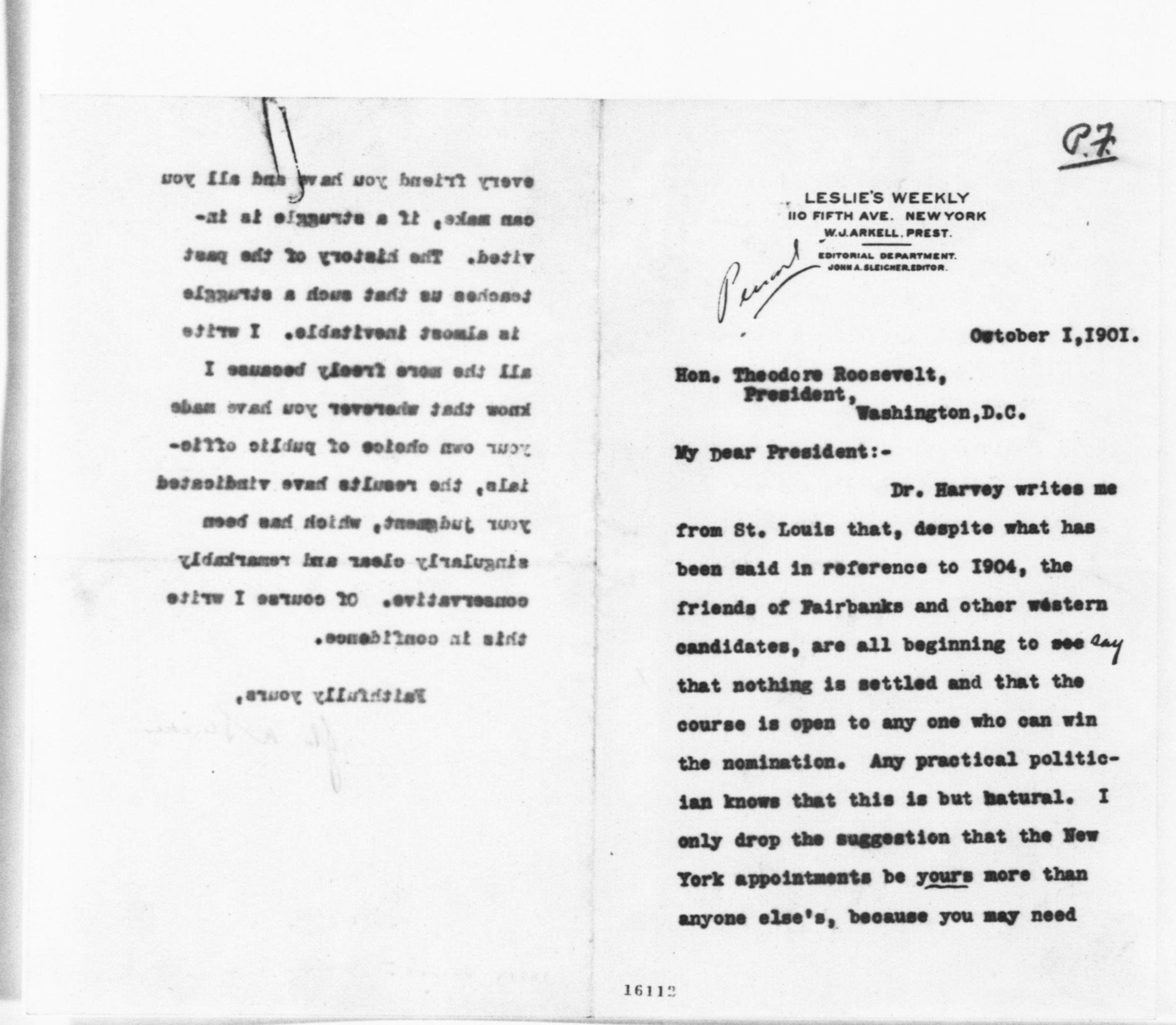 Scanned image of the current content page