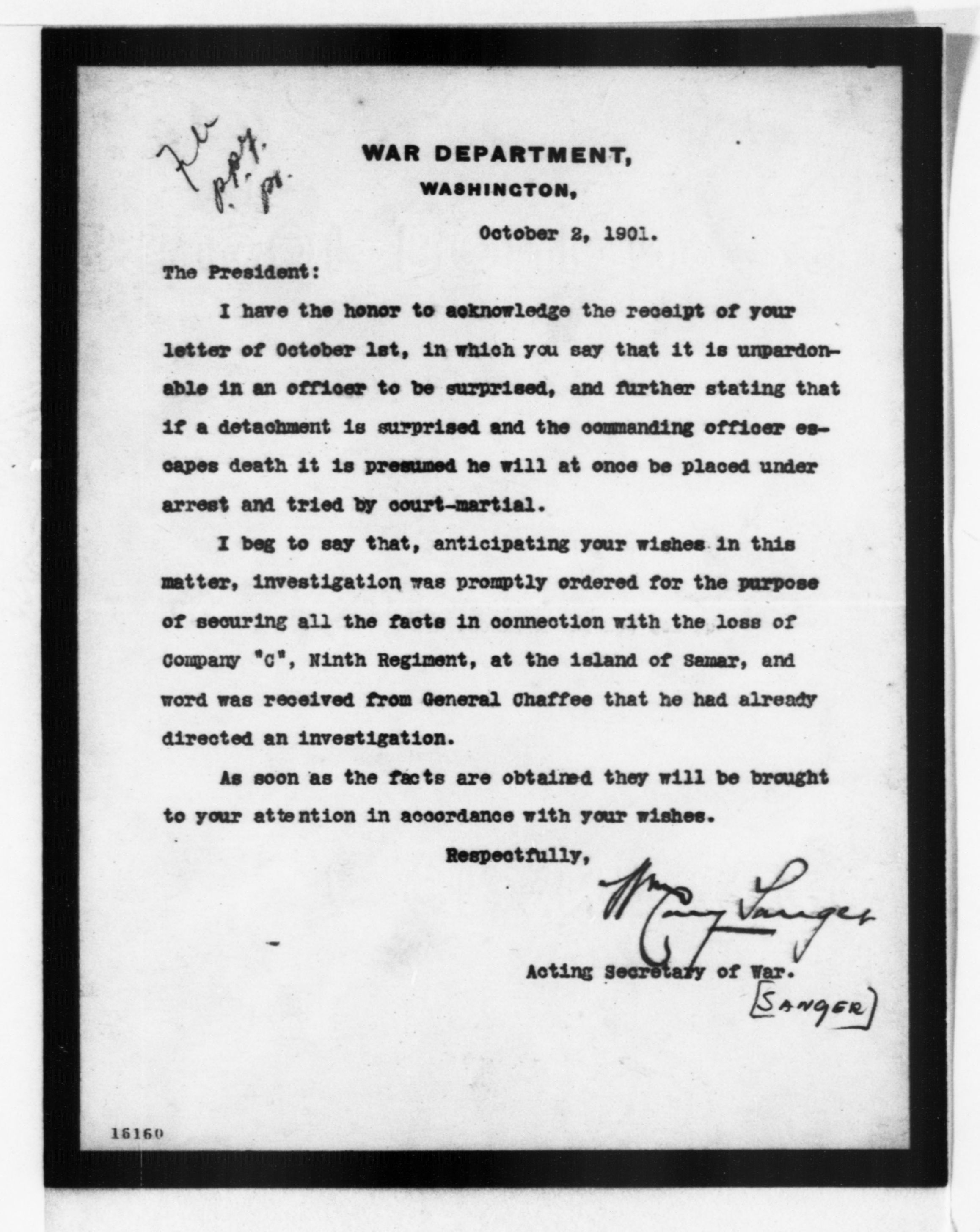 Scanned image of the current content page