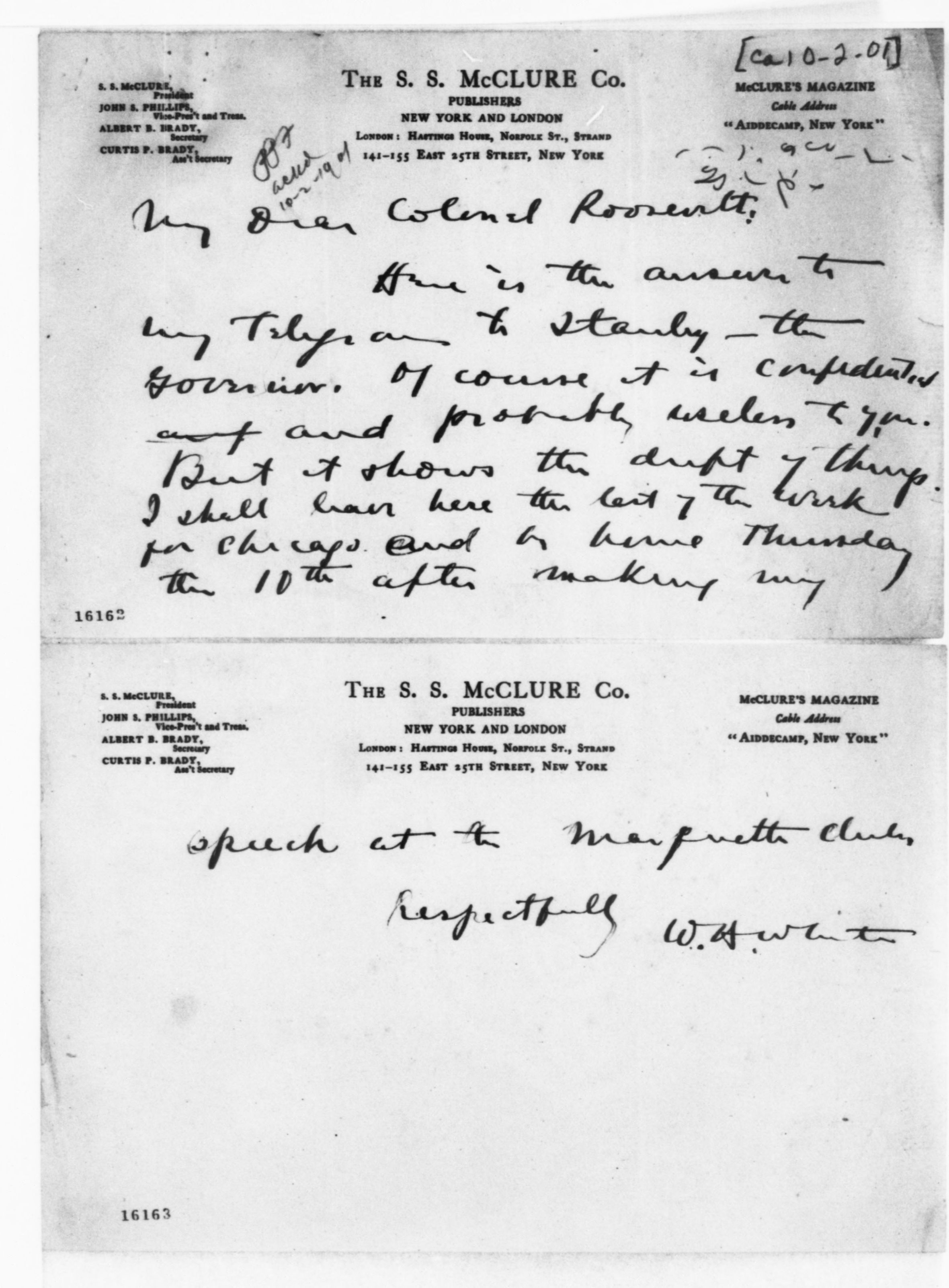 Scanned image of the current content page