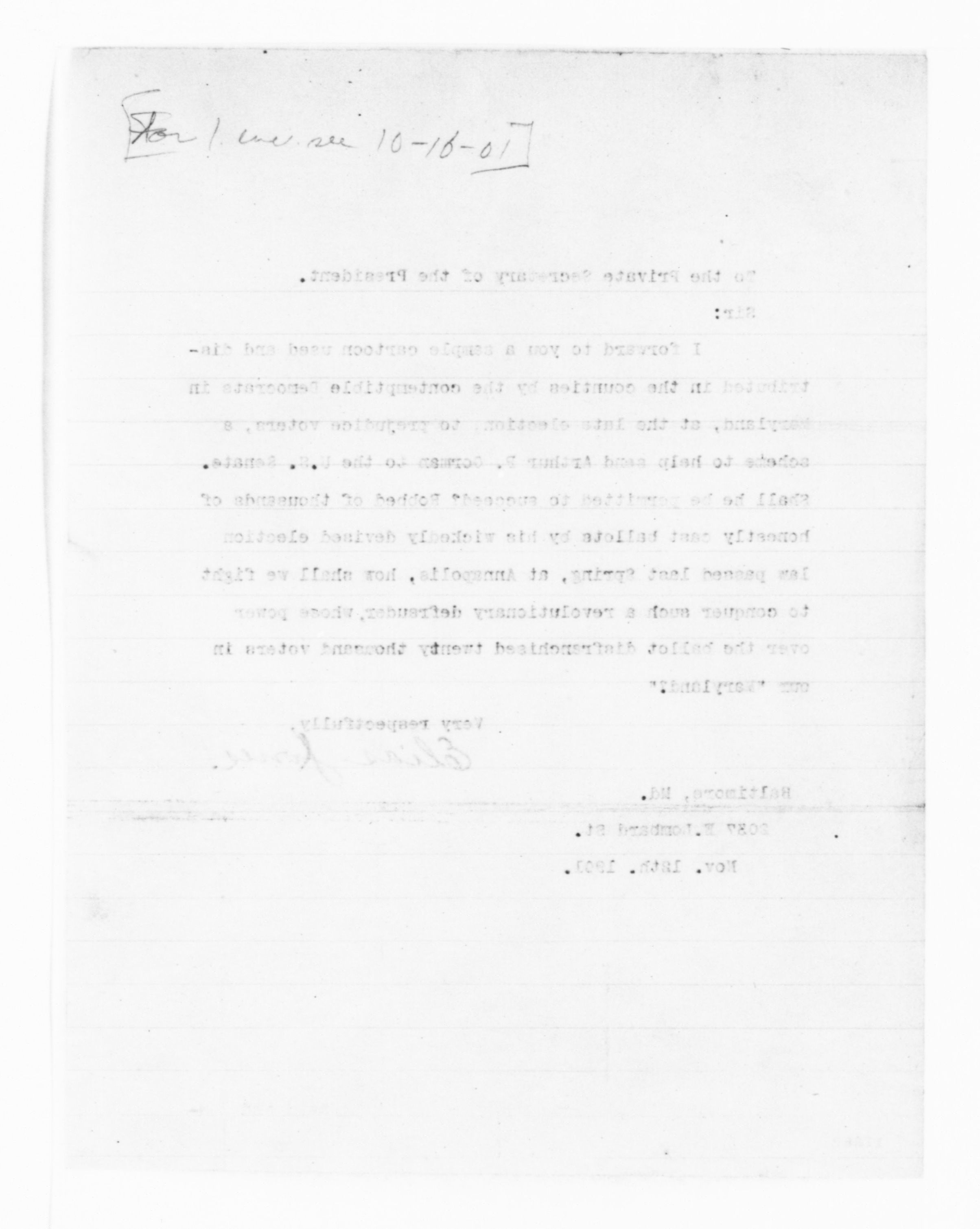 Scanned image of the current content page