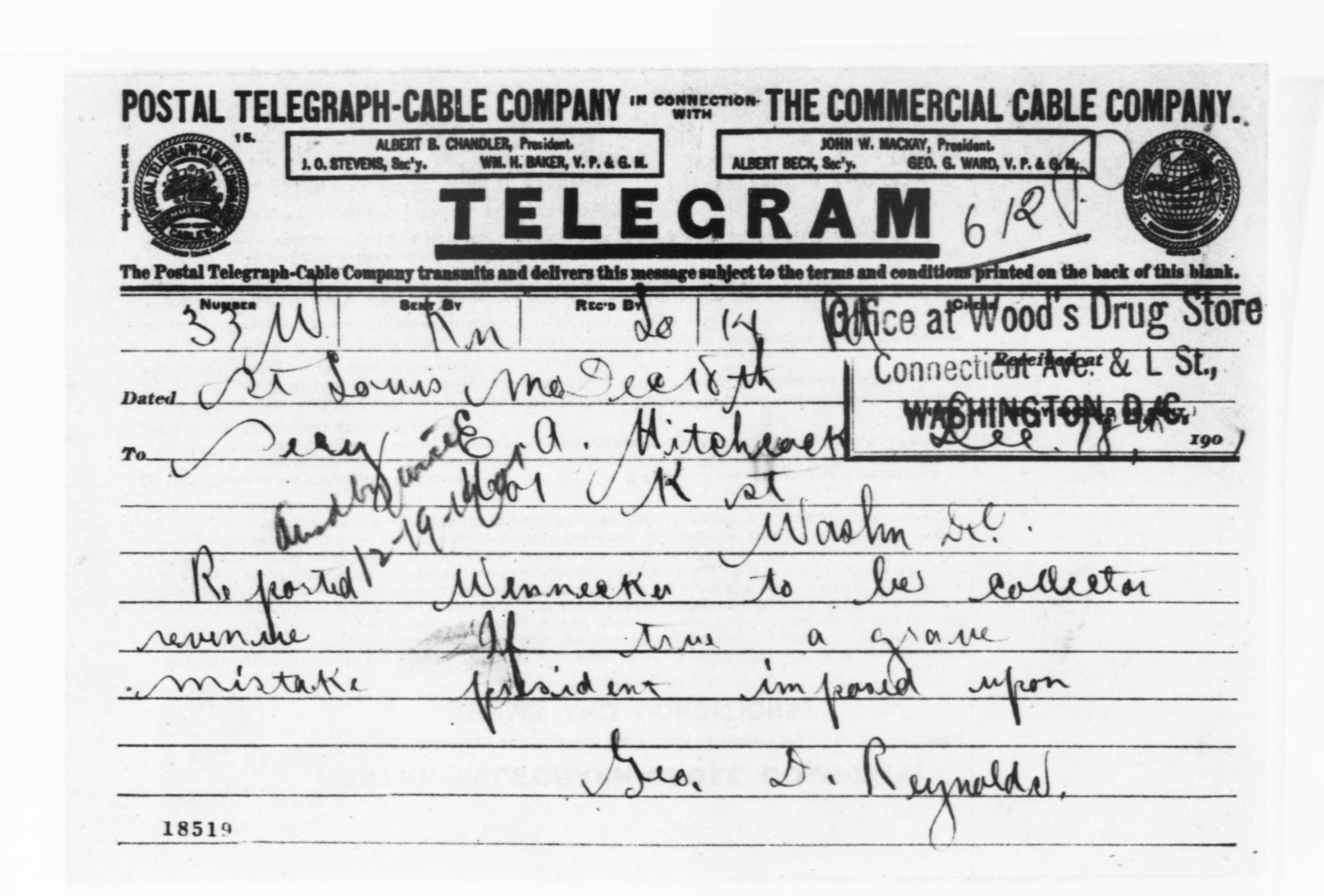 Scanned image of the current content page