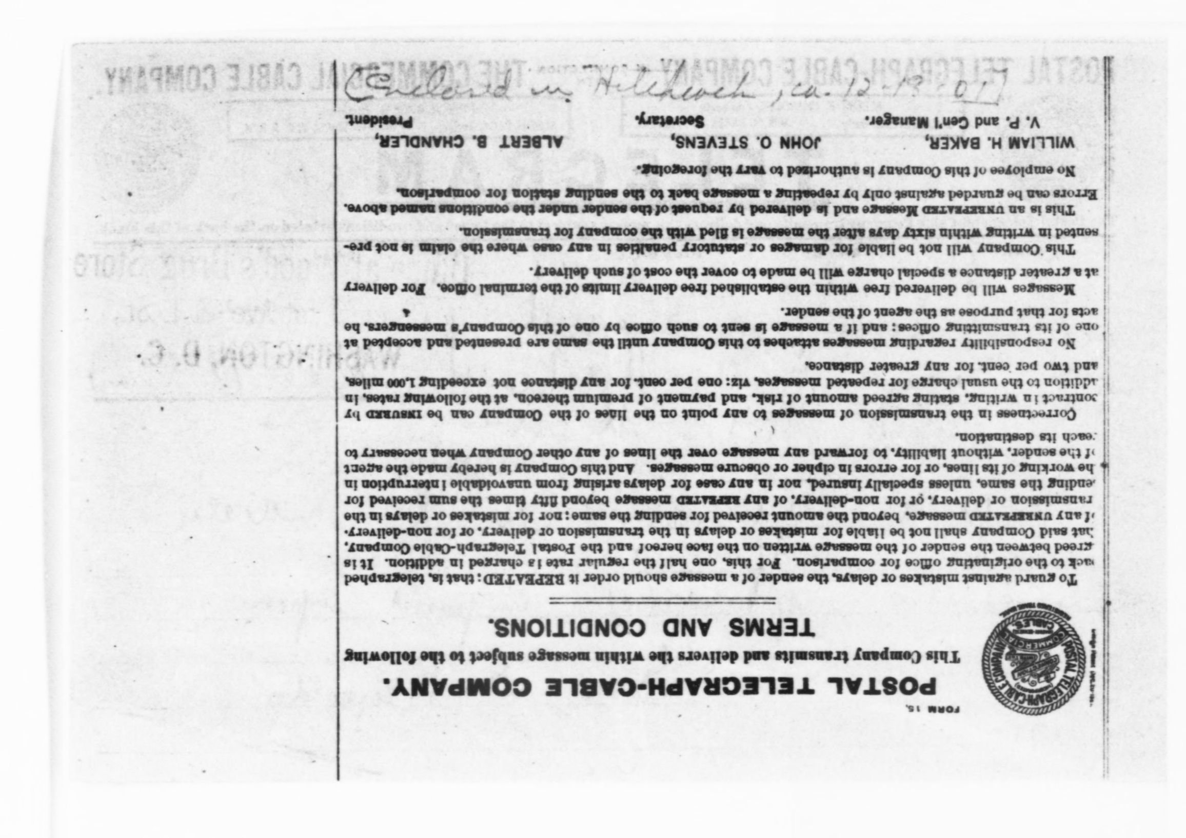 Scanned image of the current content page