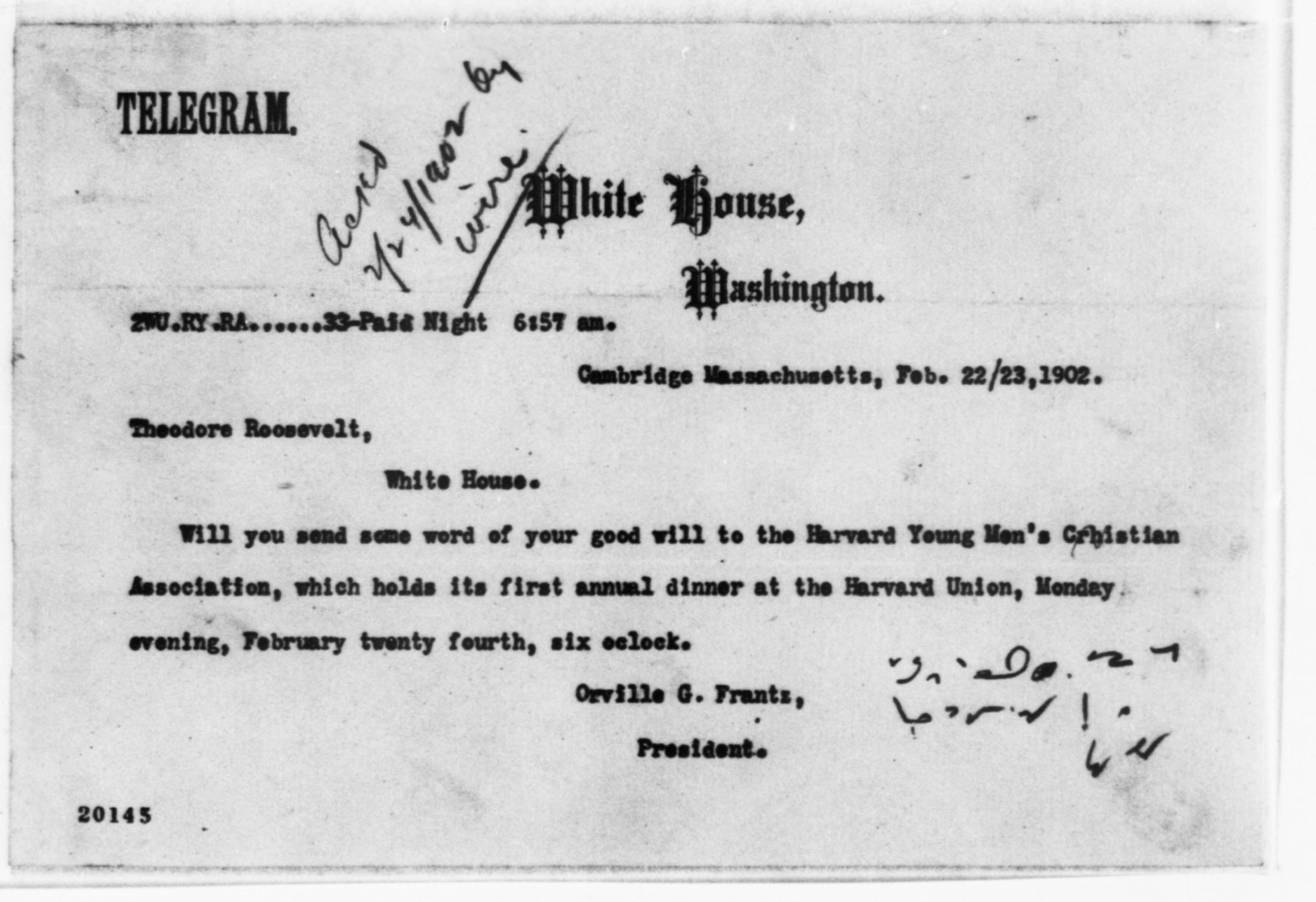 Scanned image of the current content page