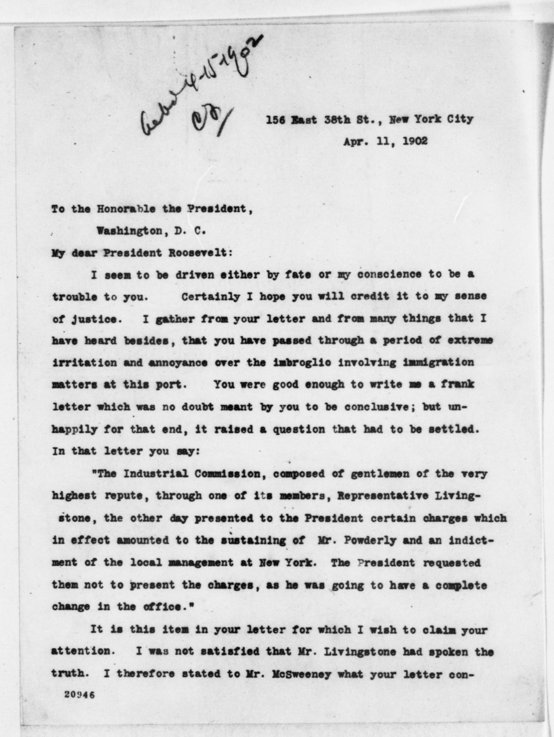 Scanned image of the current content page