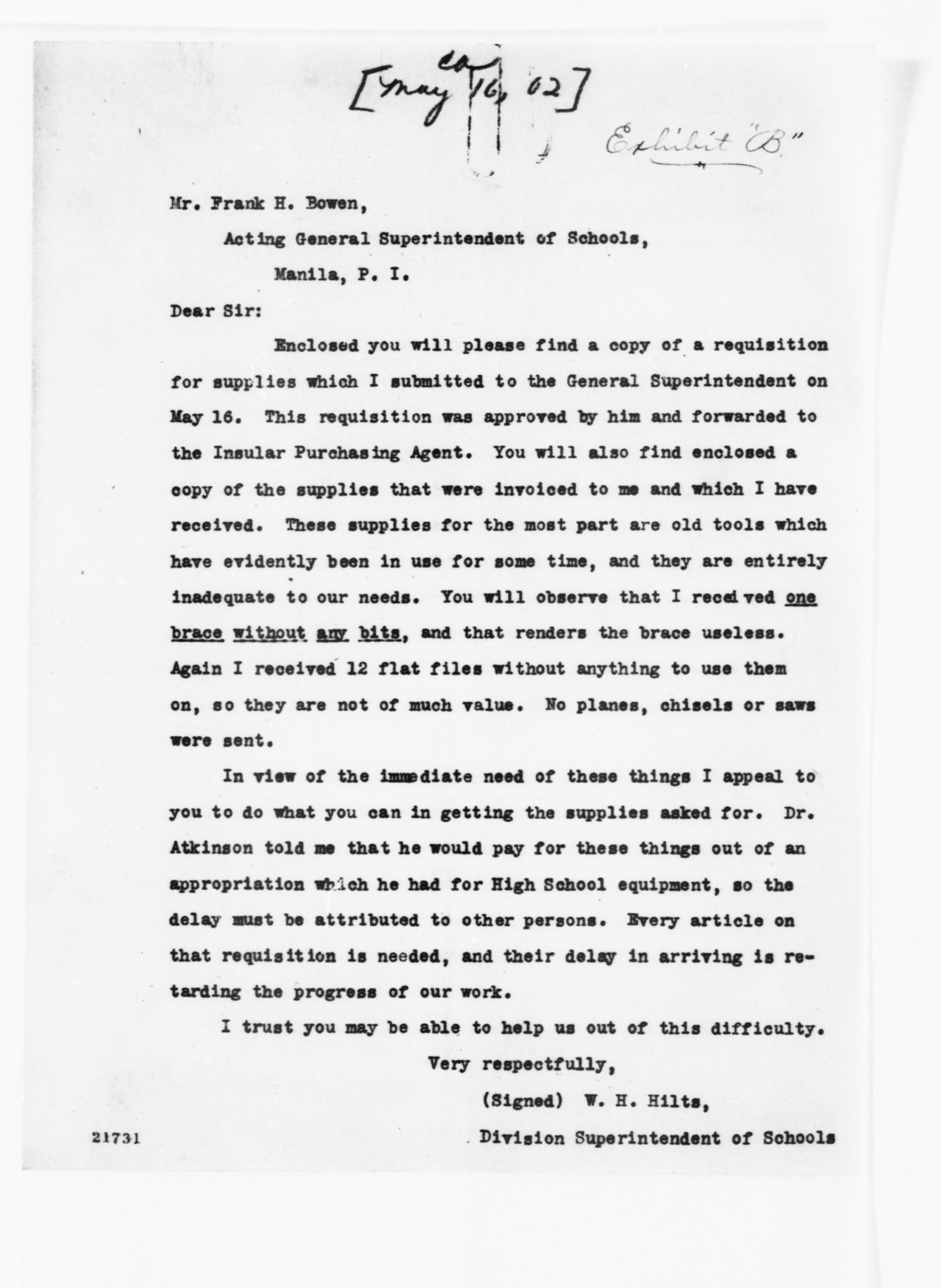 Scanned image of the current content page