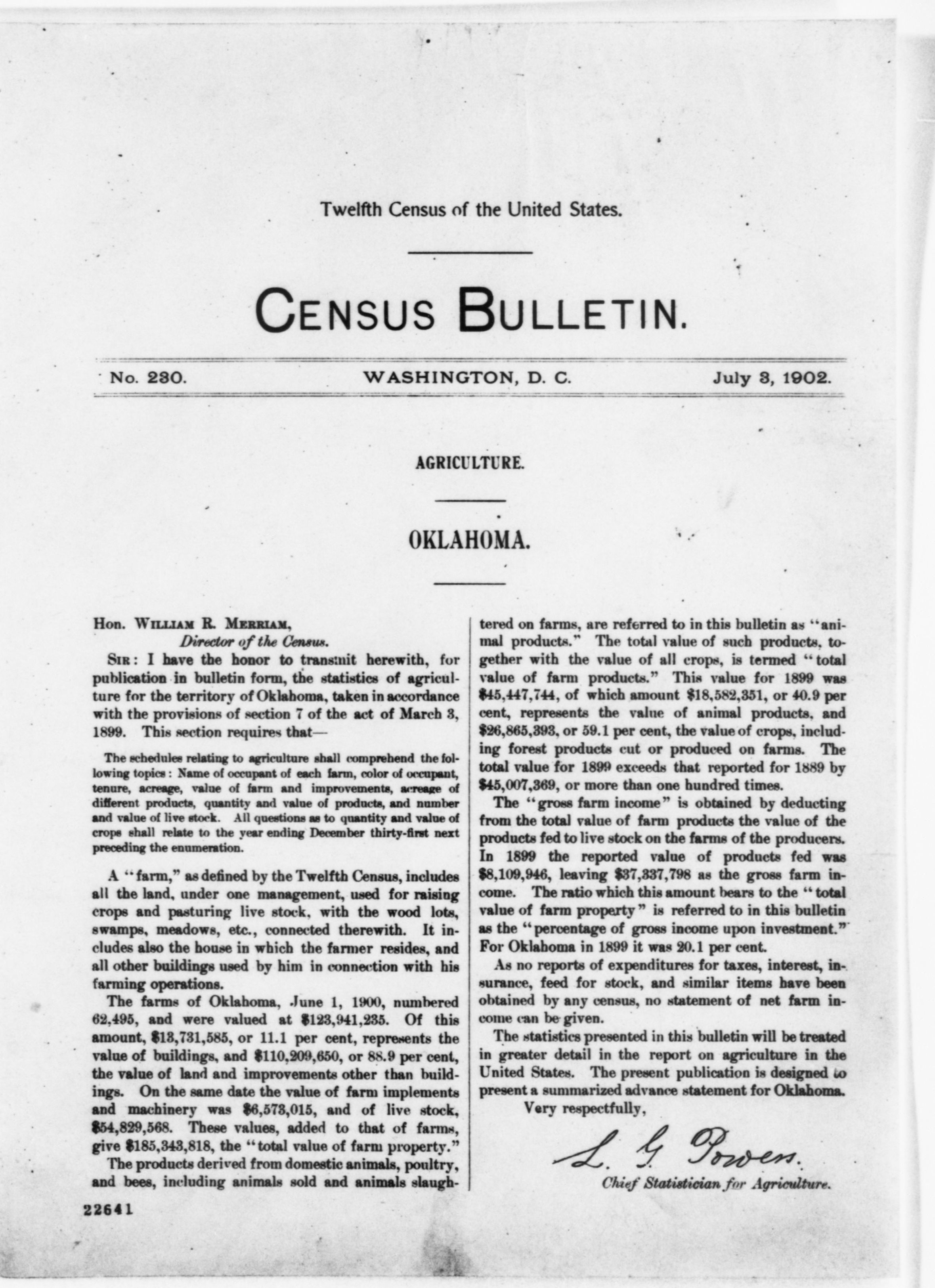 Scanned image of the current content page