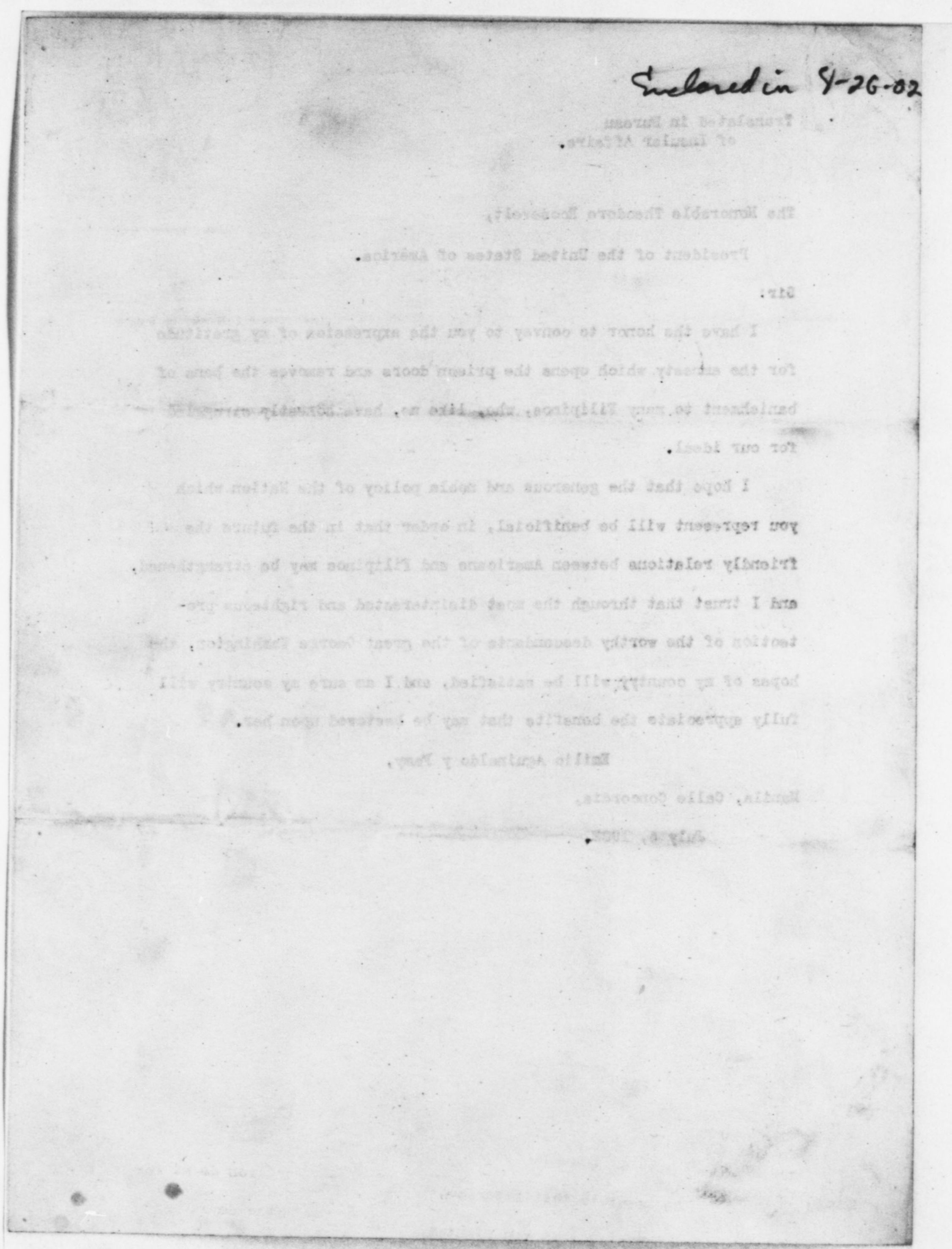 Scanned image of the current content page