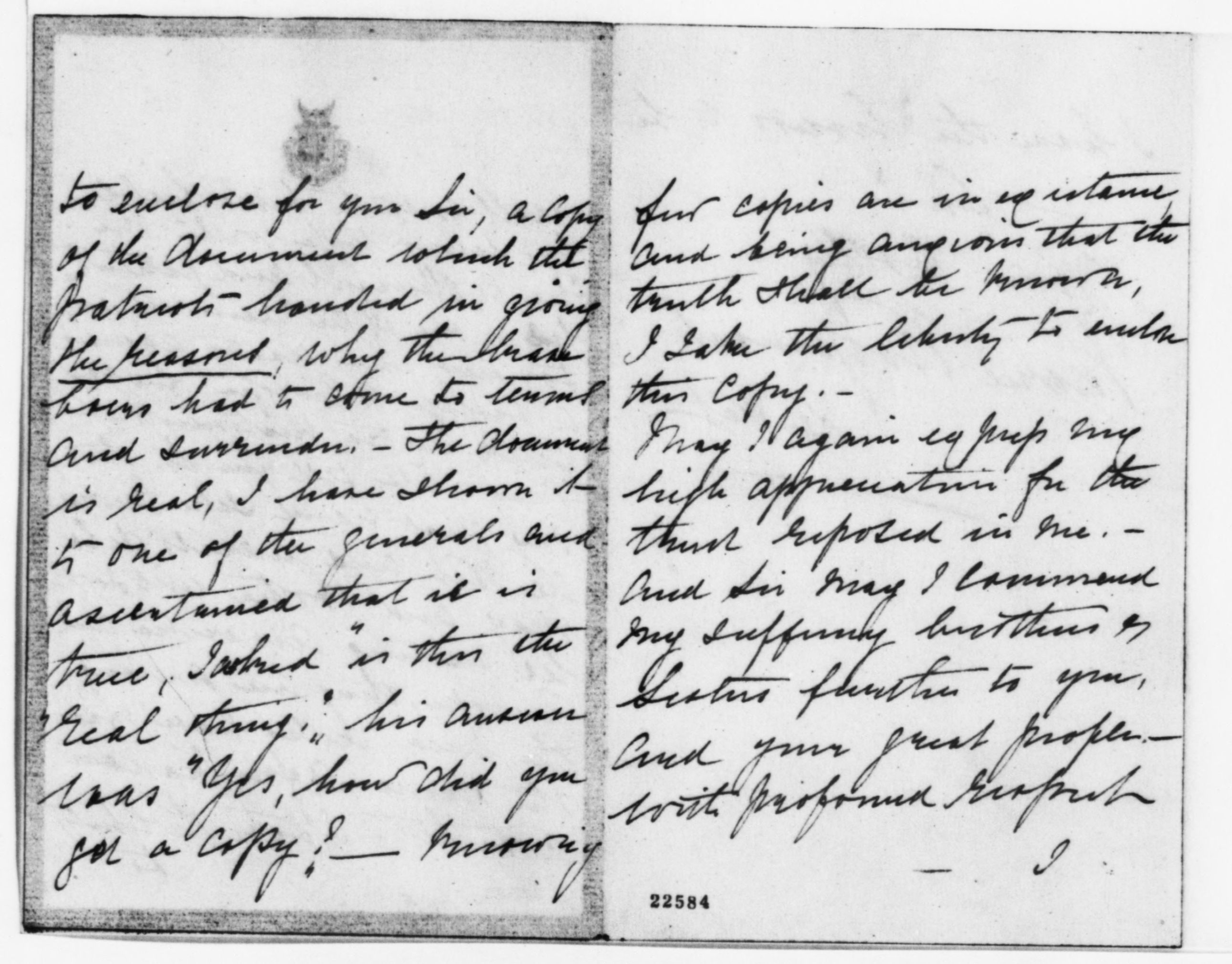 Scanned image of the current content page