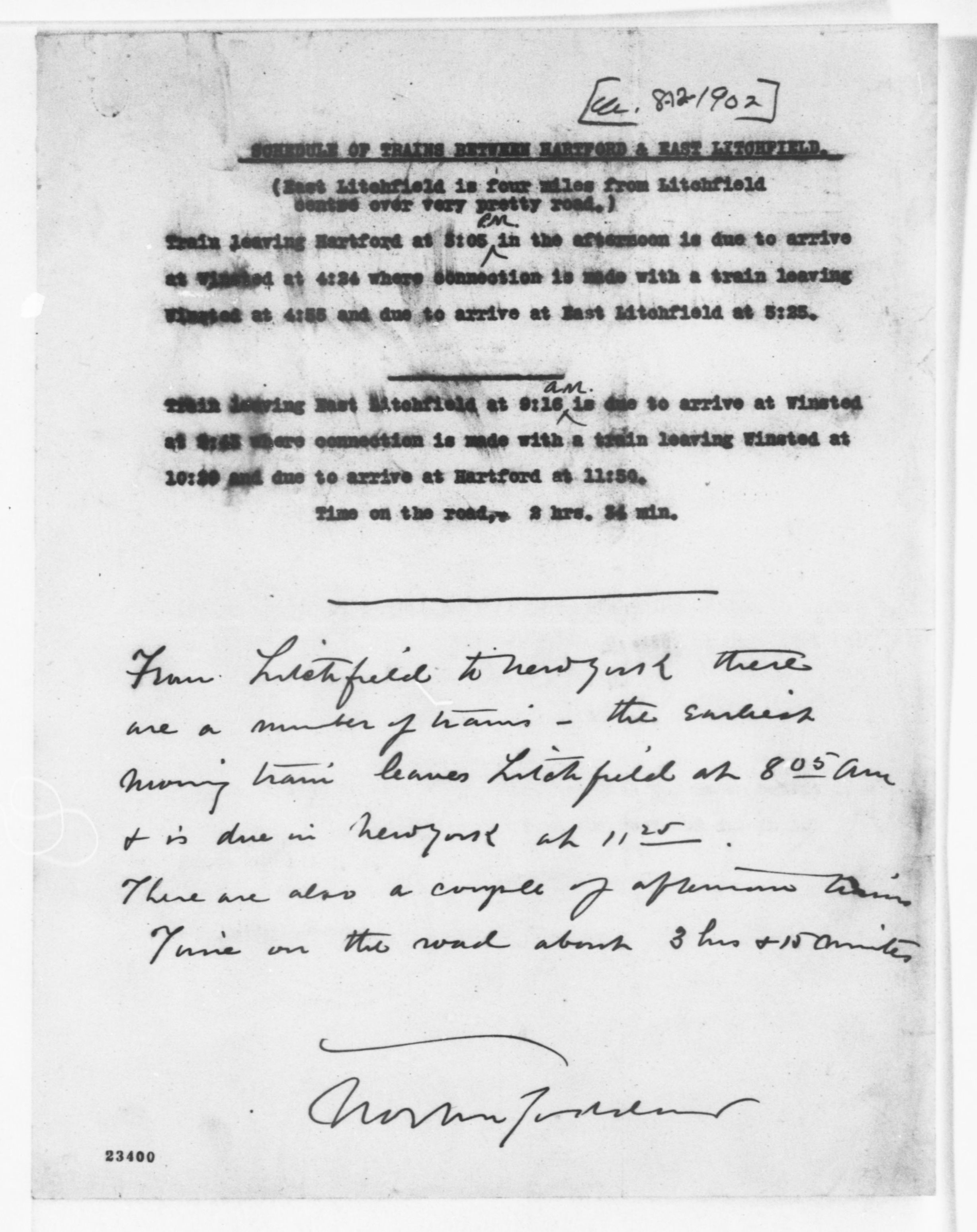 Scanned image of the current content page