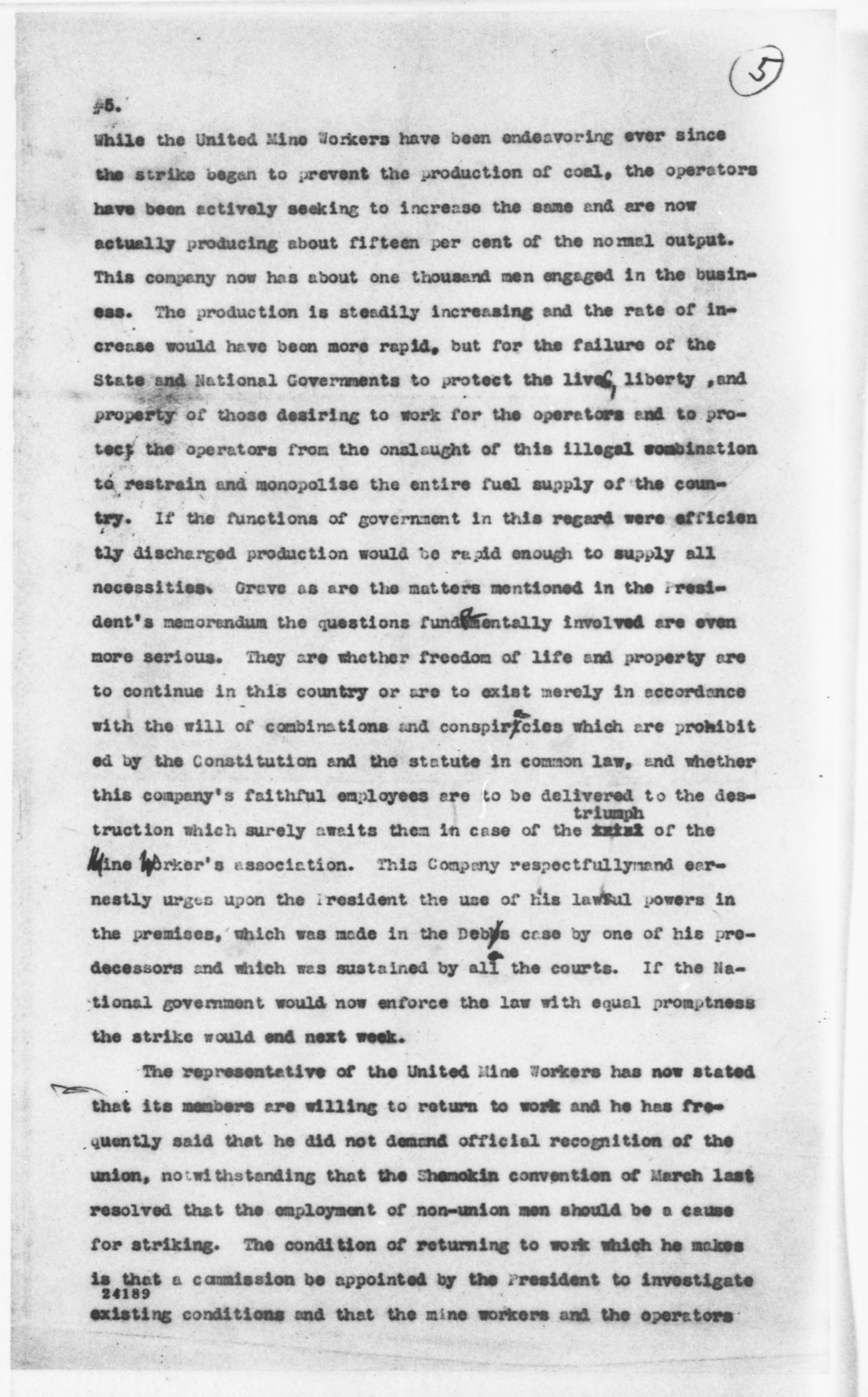 Scanned image of the current content page