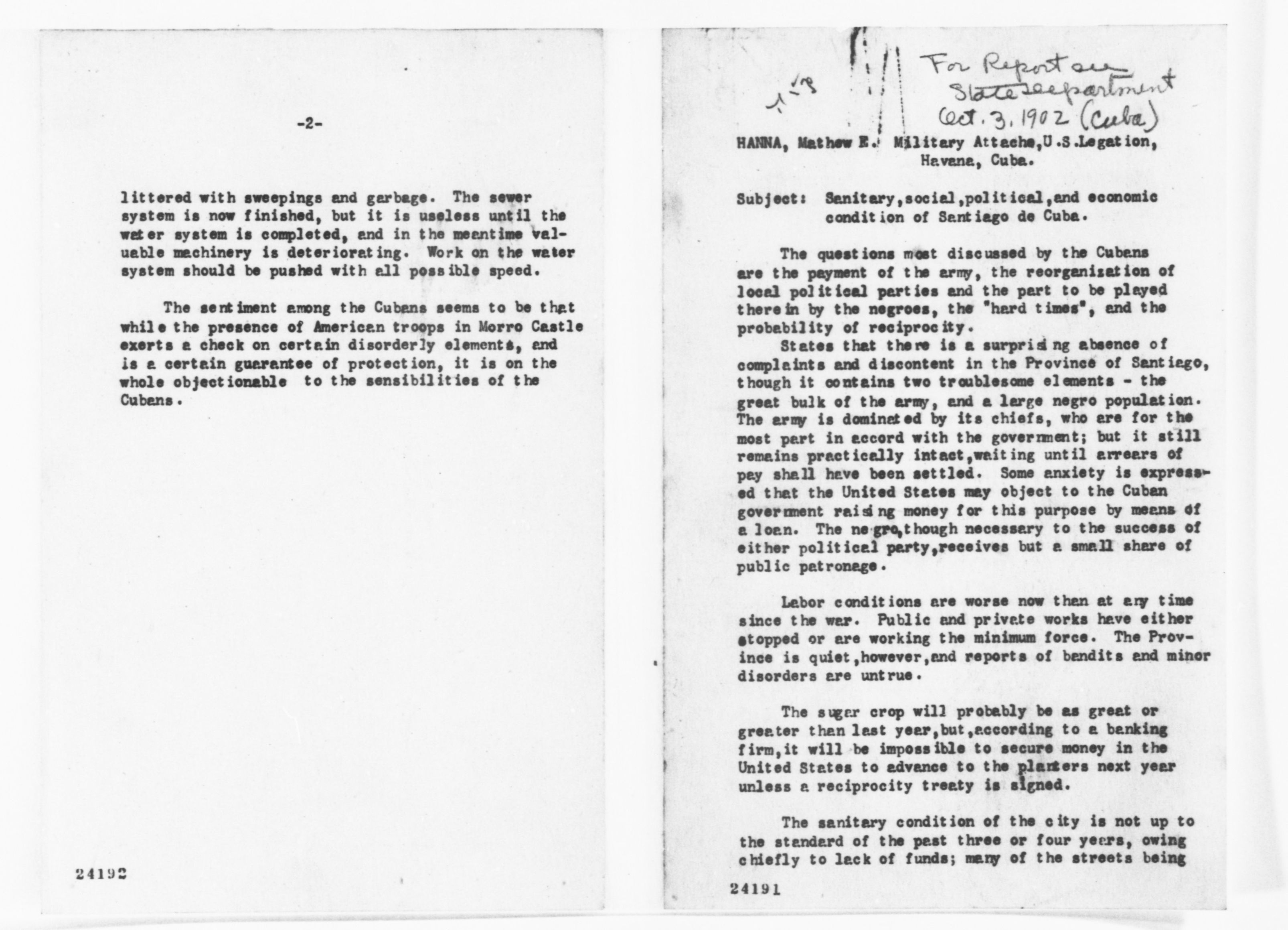 Scanned image of the current content page