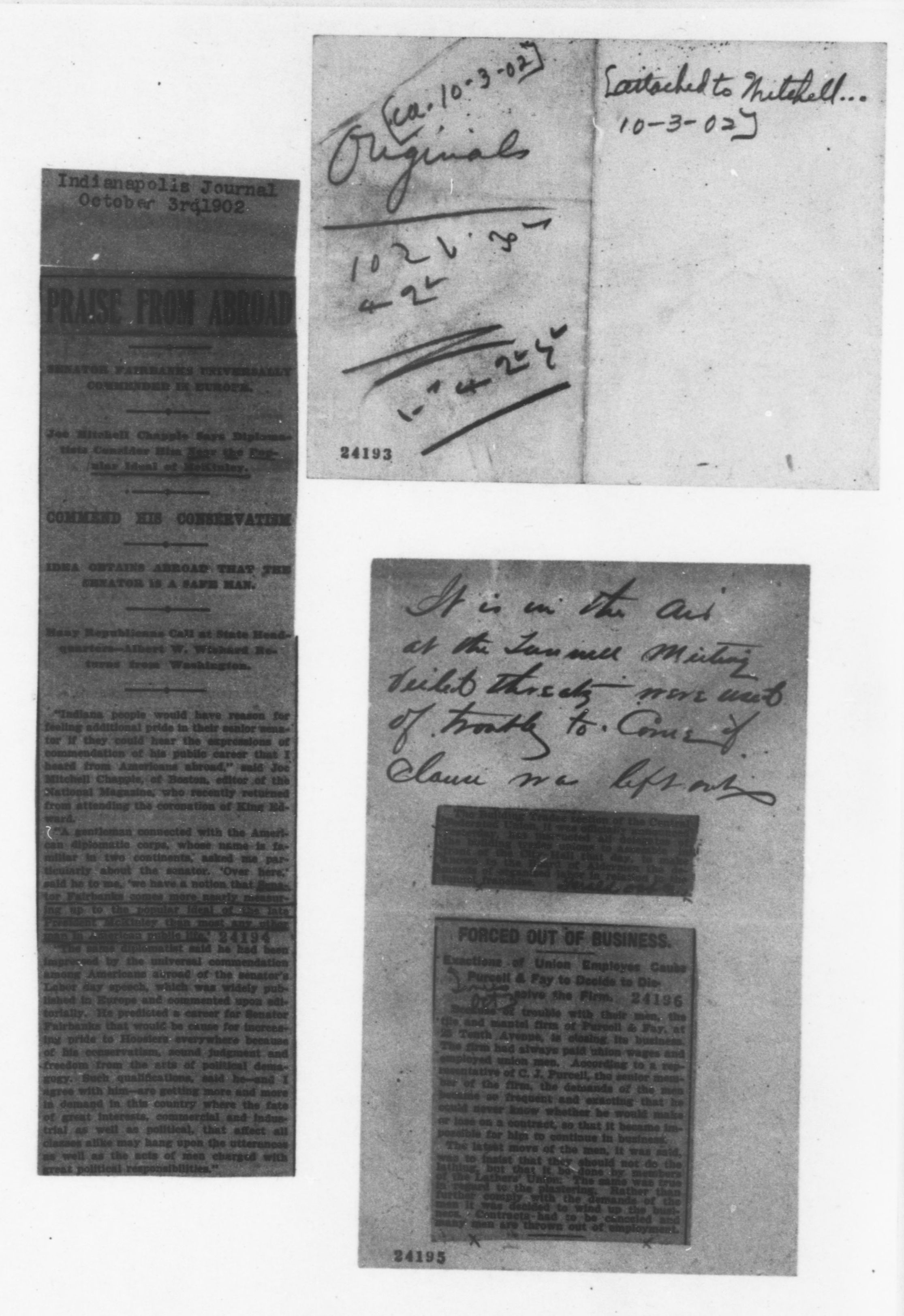 Scanned image of the current content page