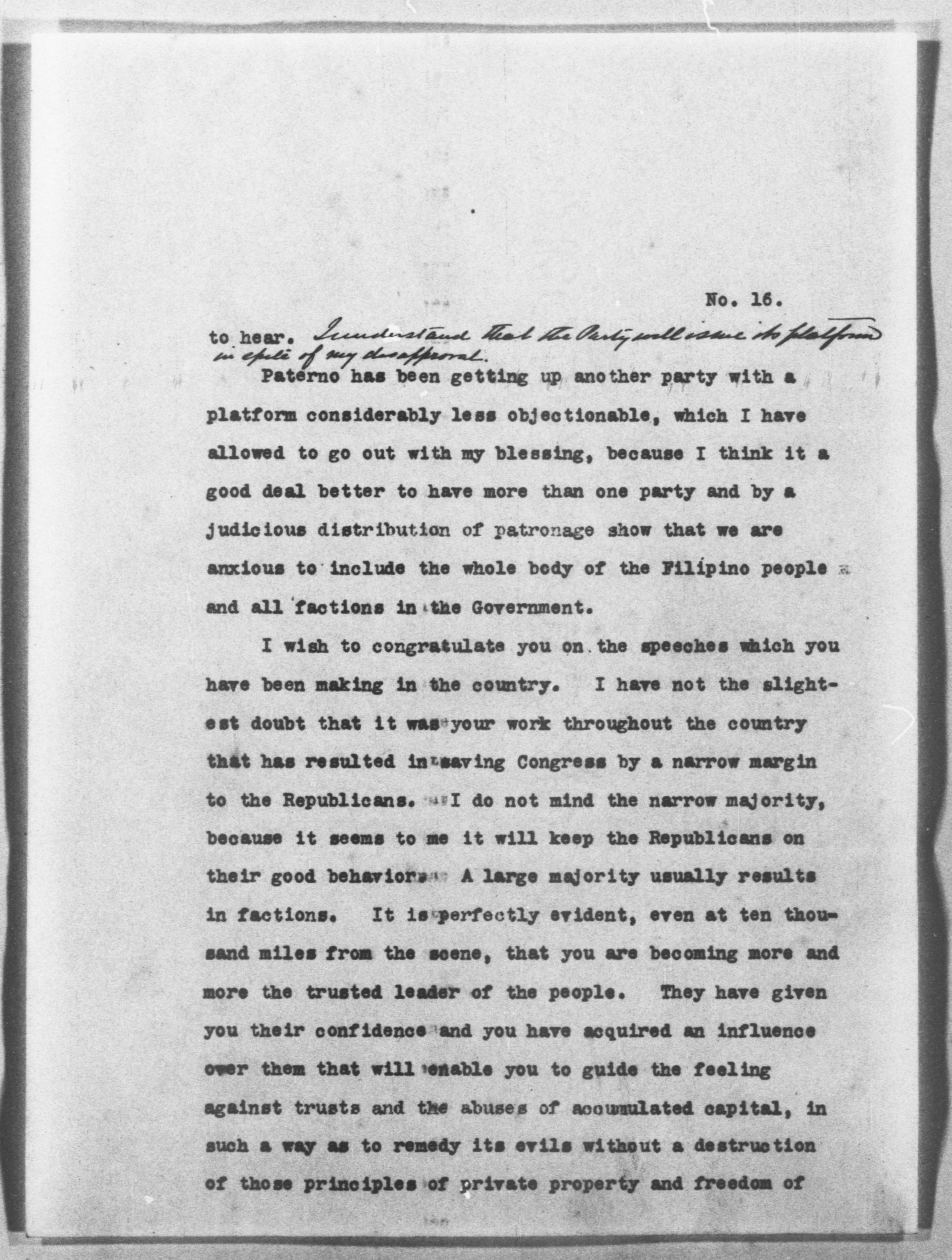 Scanned image of the current content page