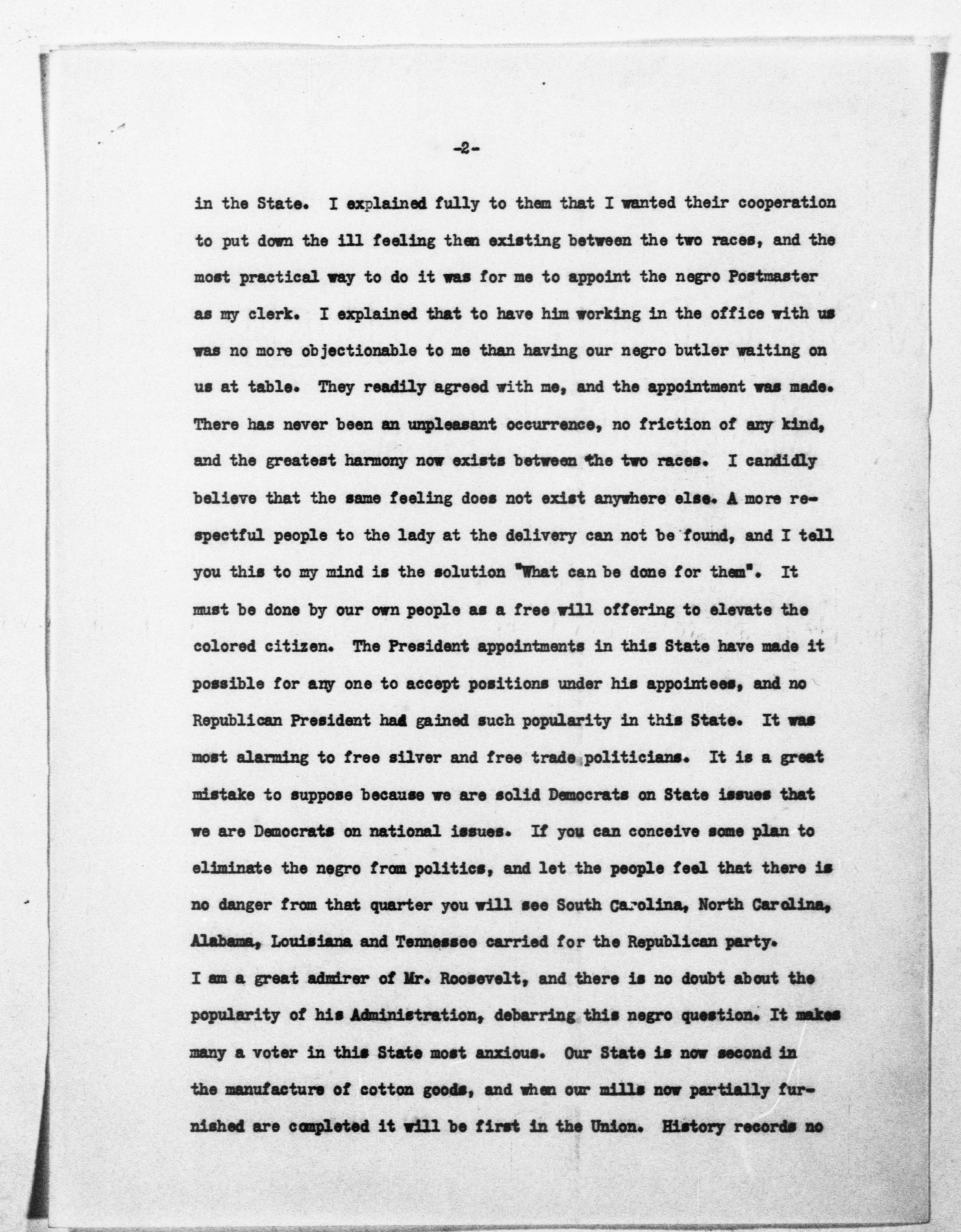 Scanned image of the current content page