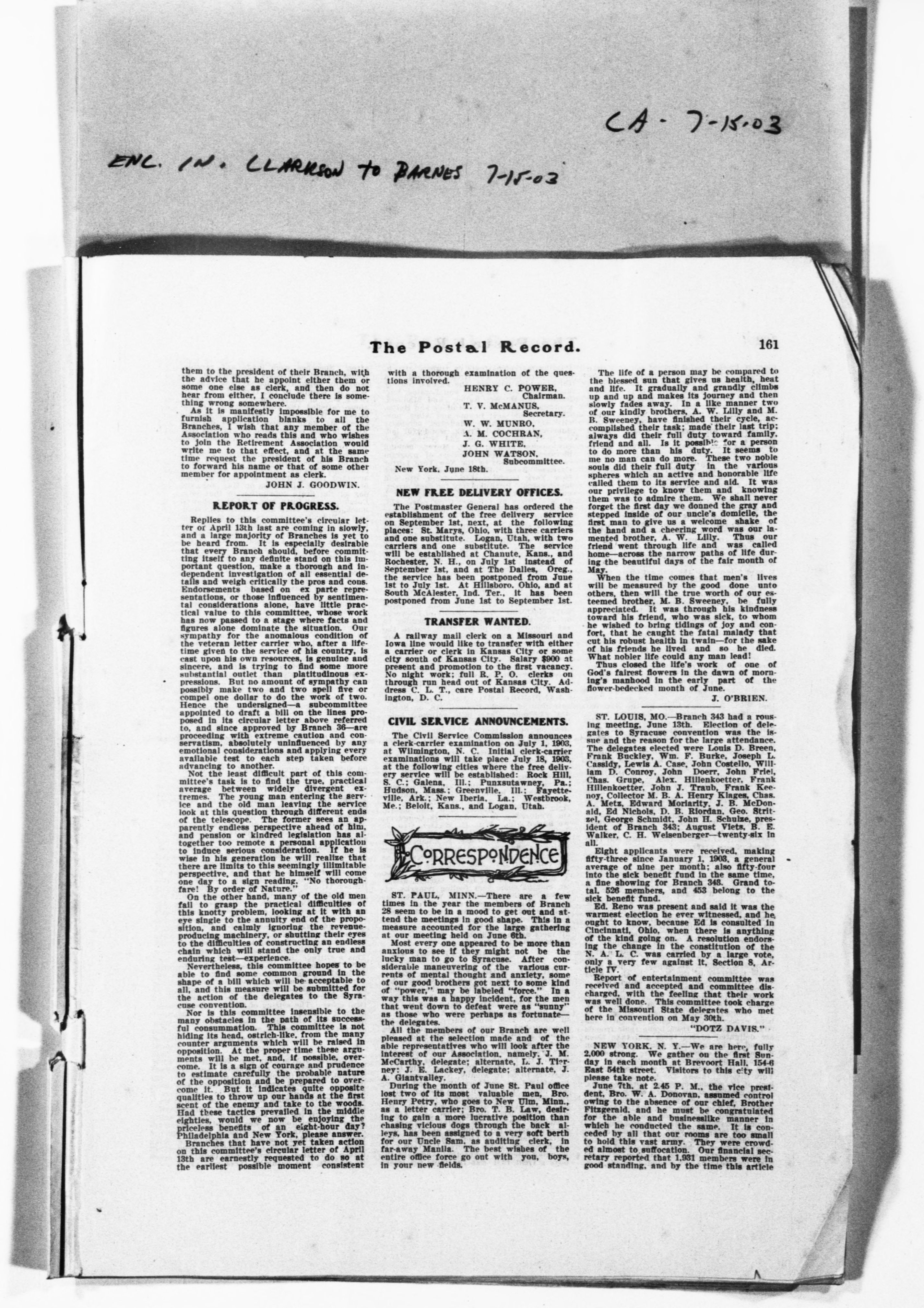 Scanned image of the current content page