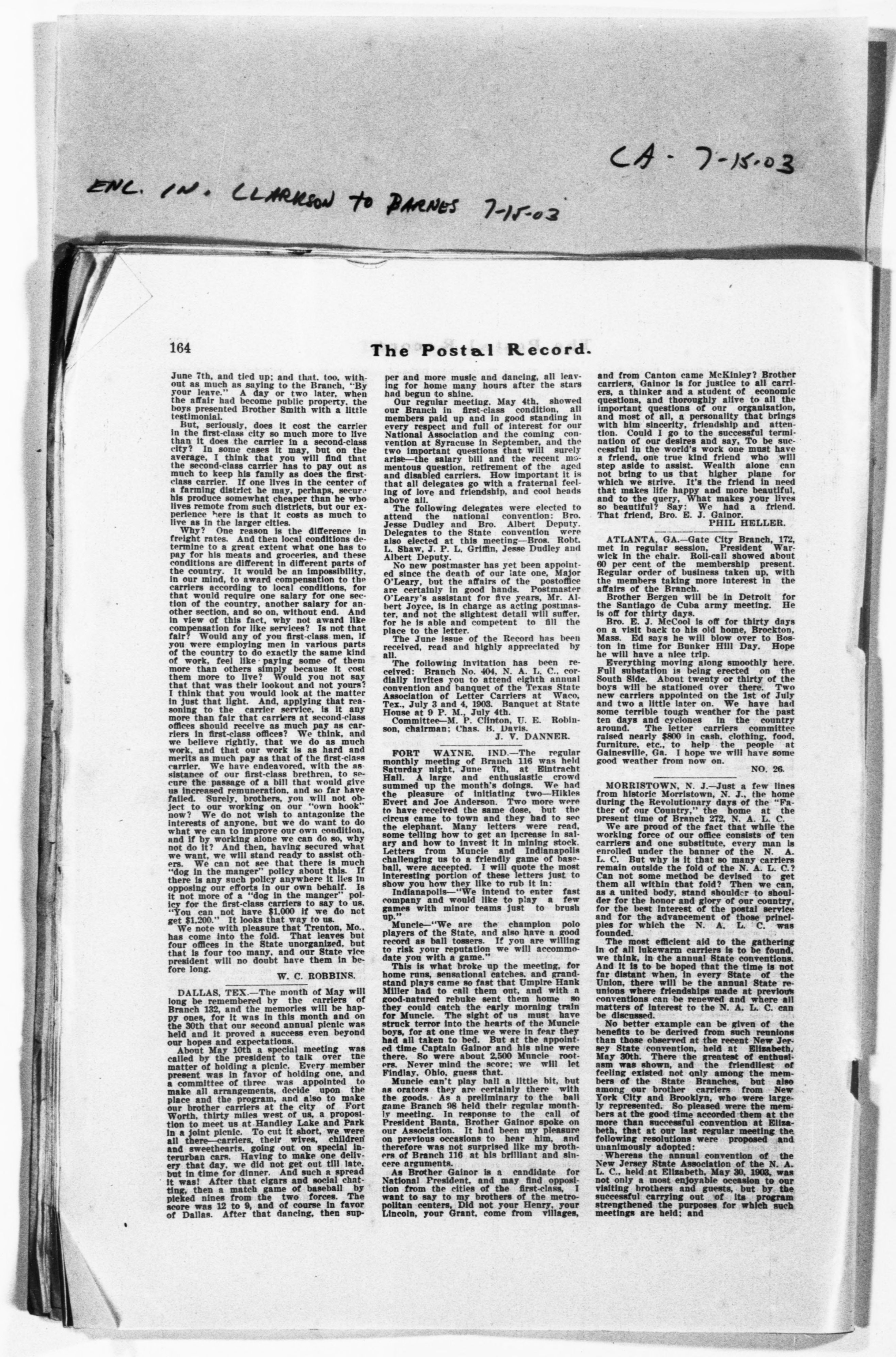 Scanned image of the current content page