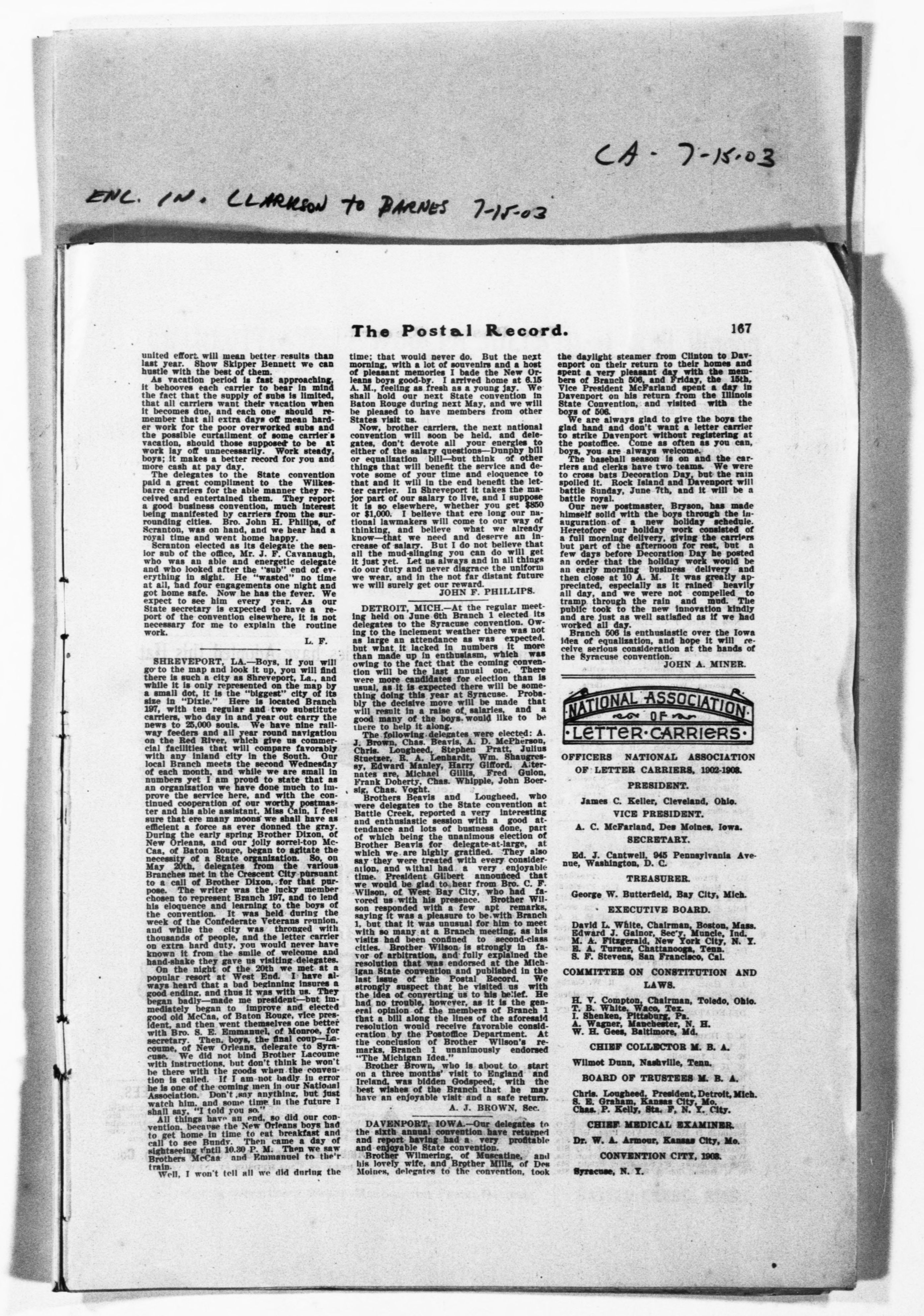 Scanned image of the current content page