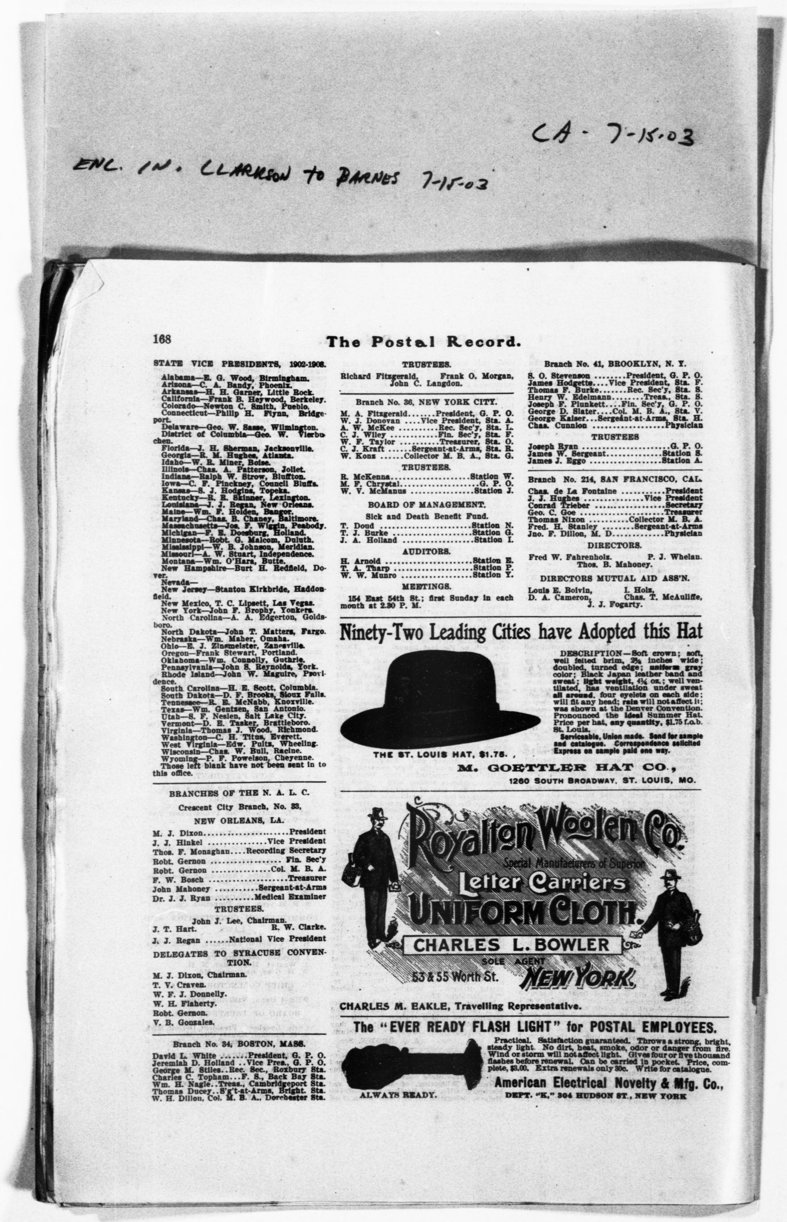 Scanned image of the current content page