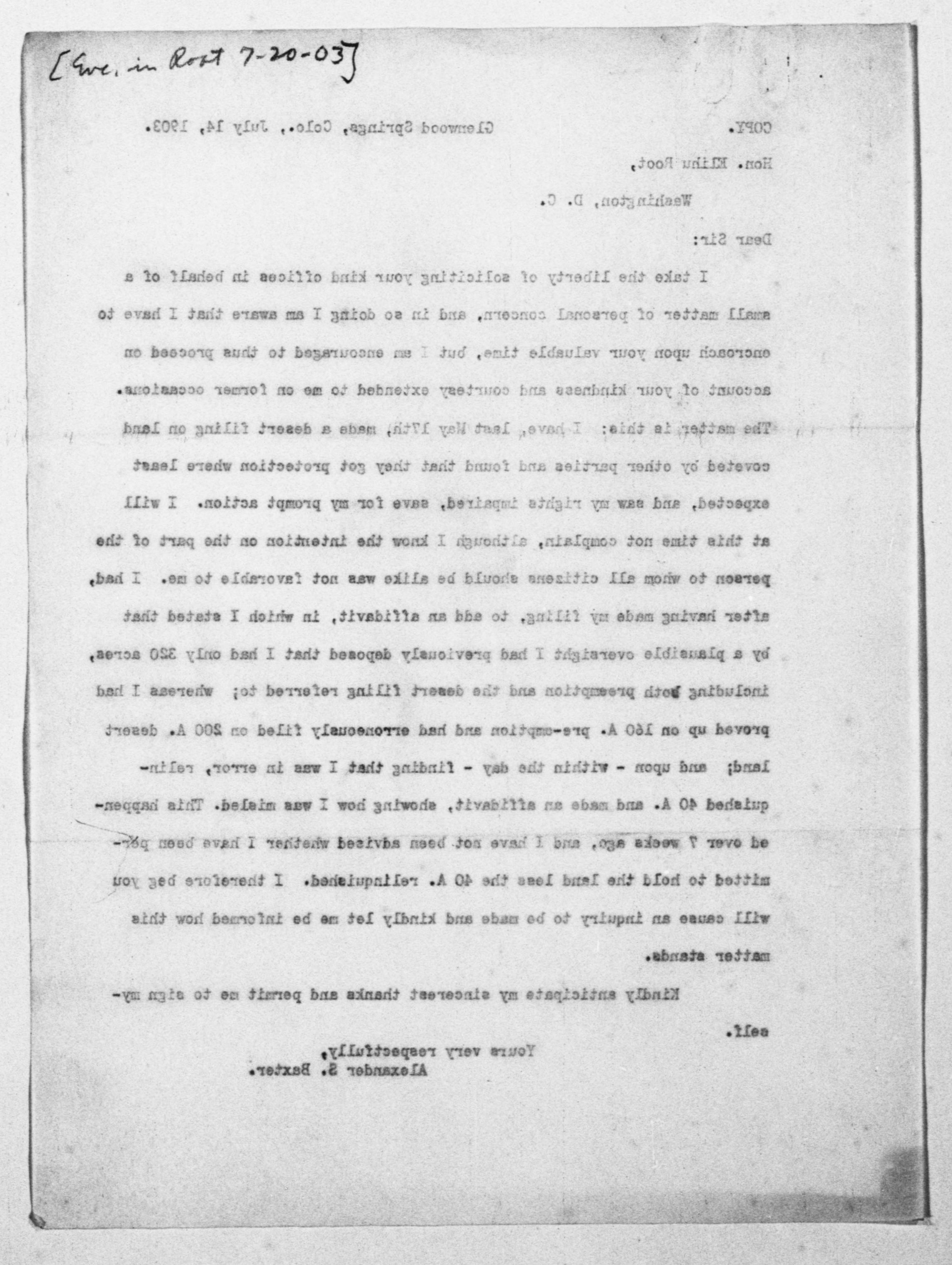 Scanned image of the current content page