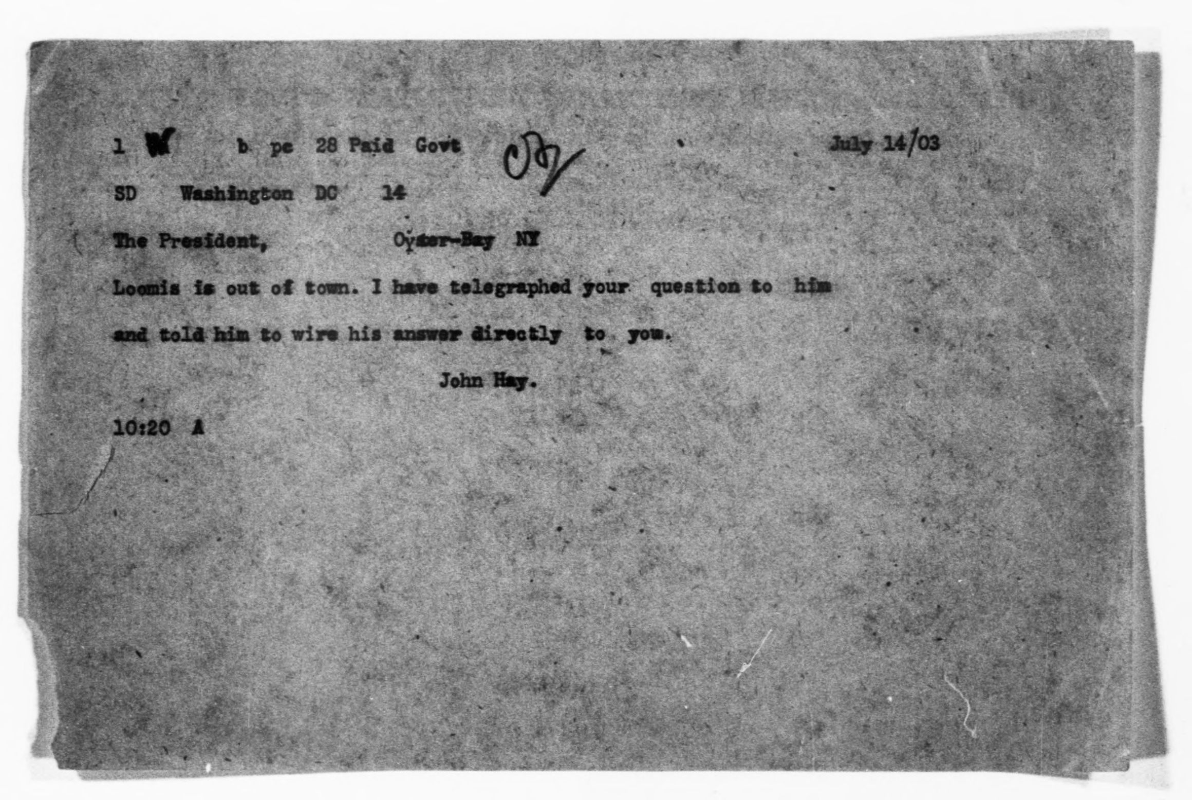 Scanned image of the current content page