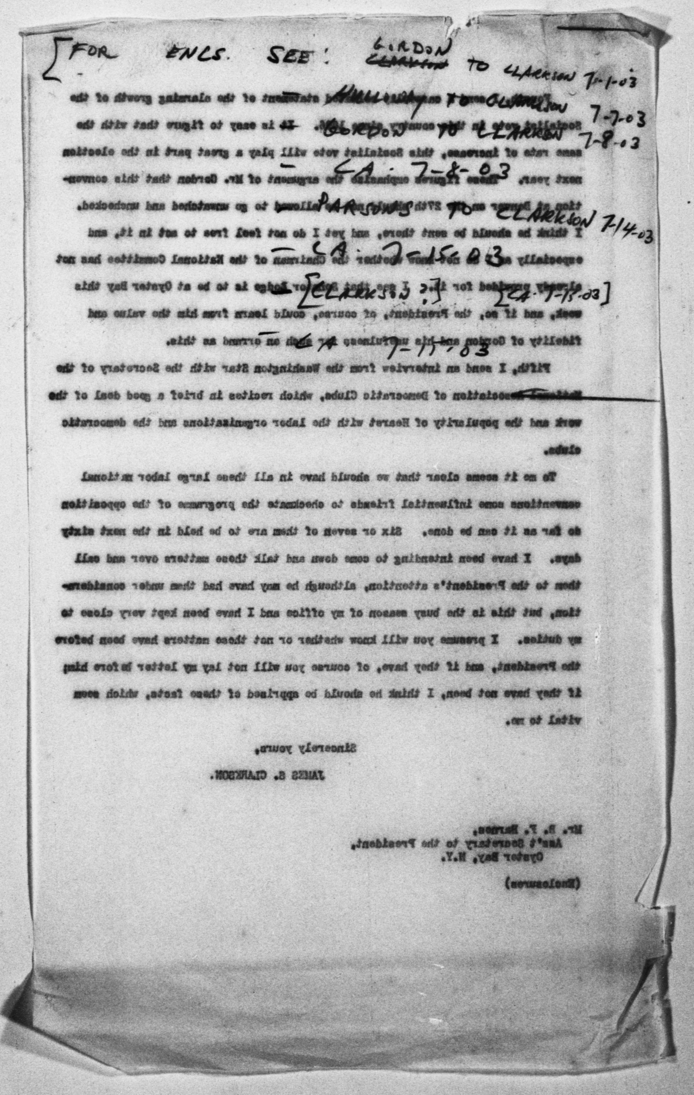 Scanned image of the current content page