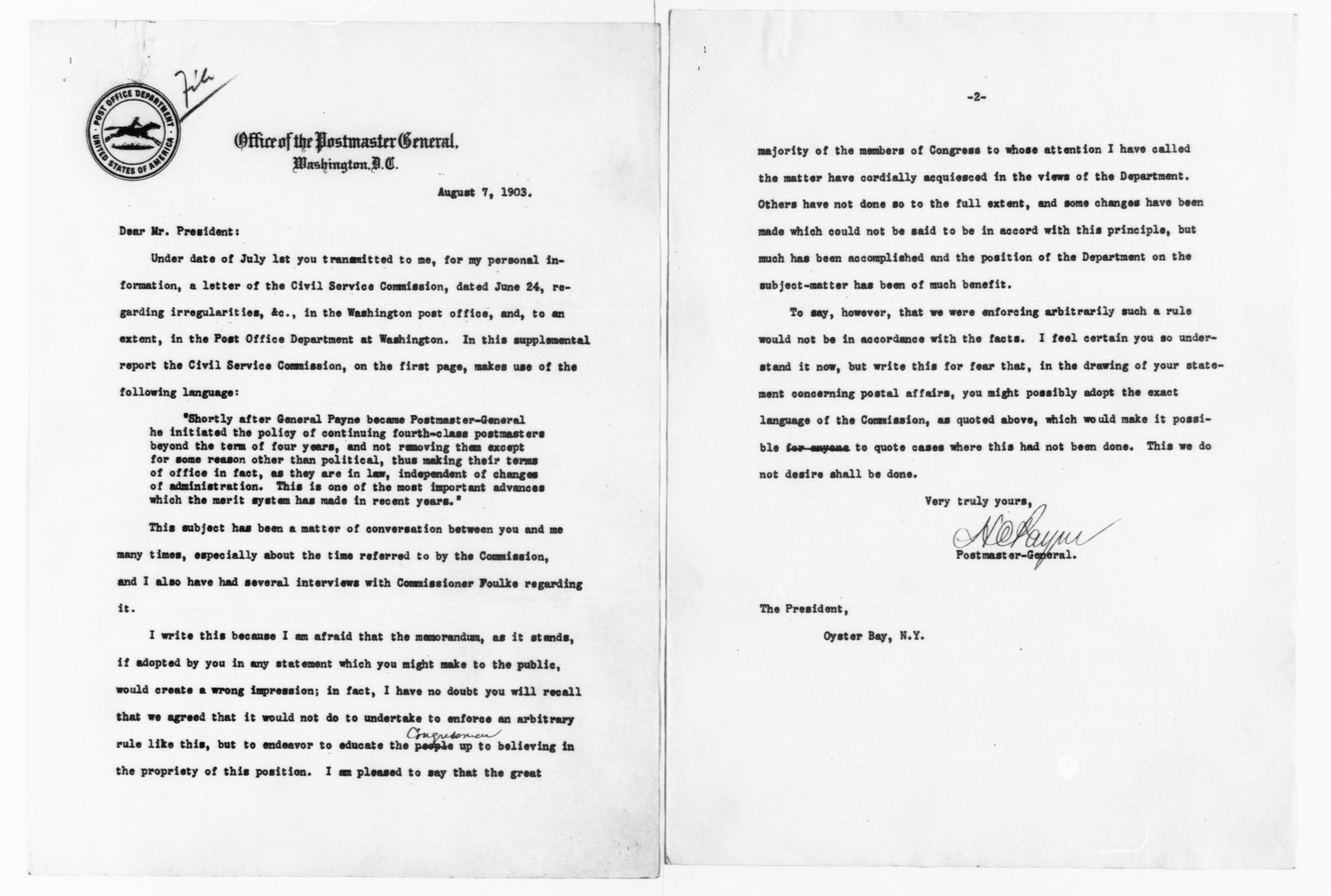 Scanned image of the current content page