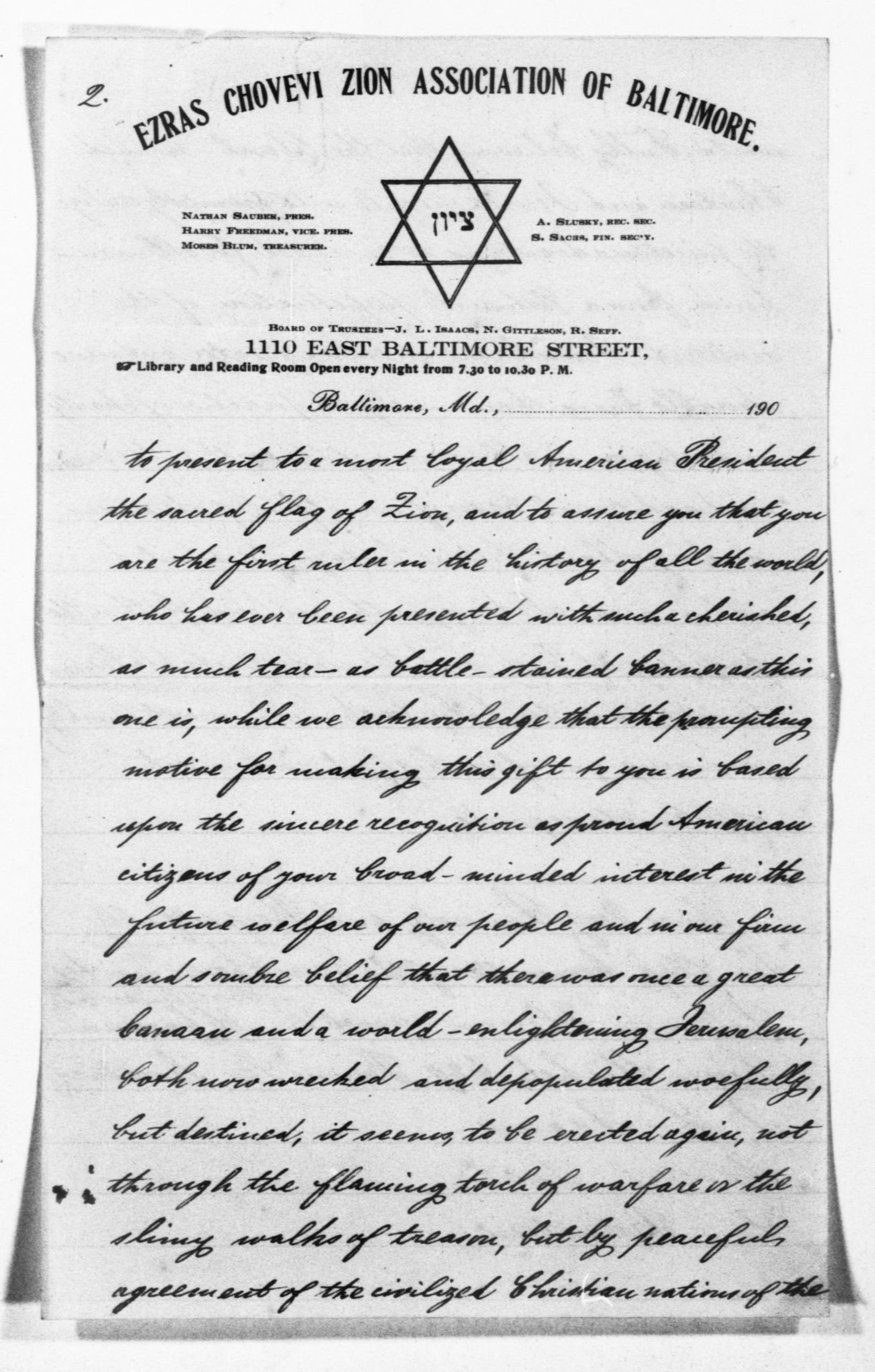 Scanned image of the current content page