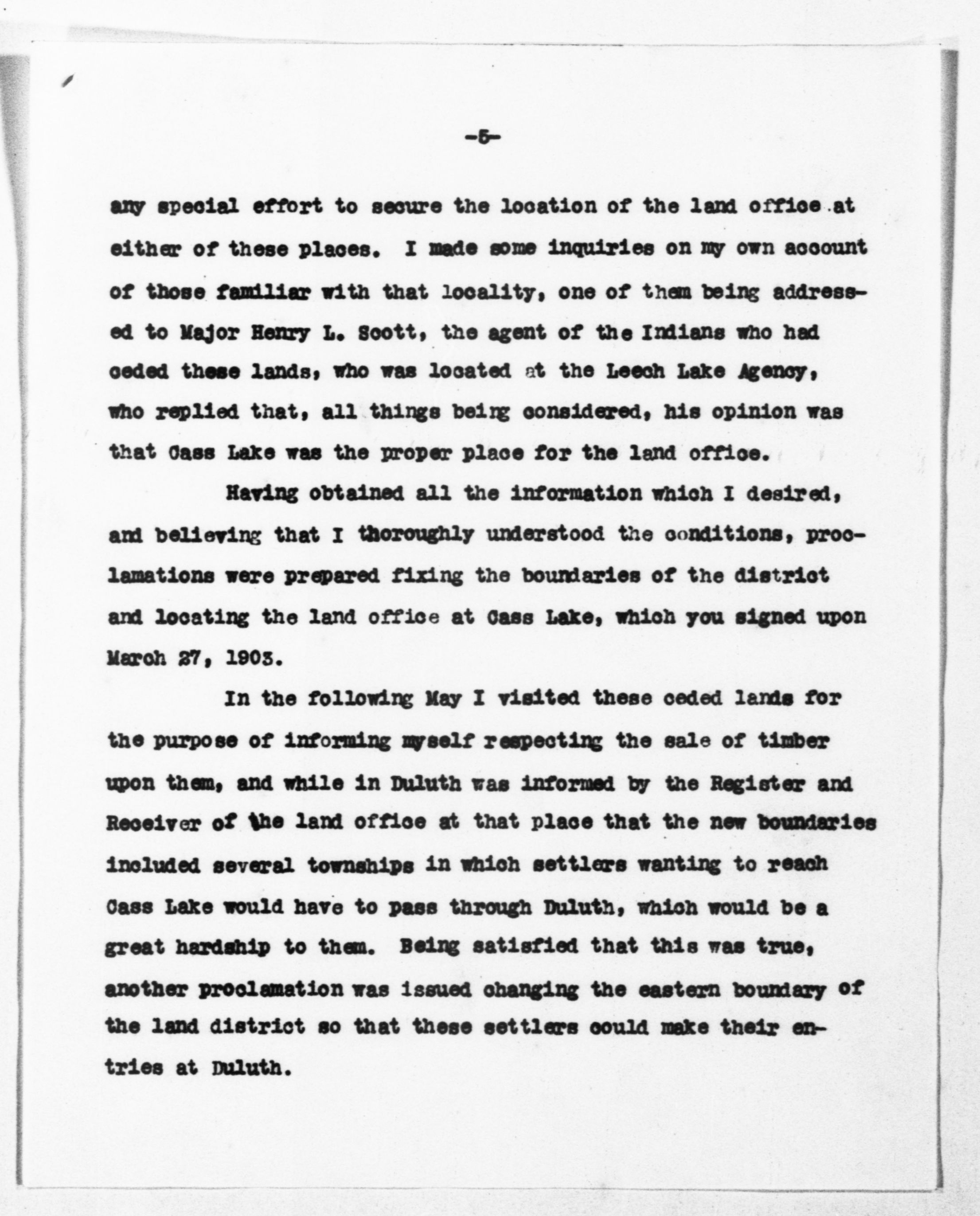 Scanned image of the current content page