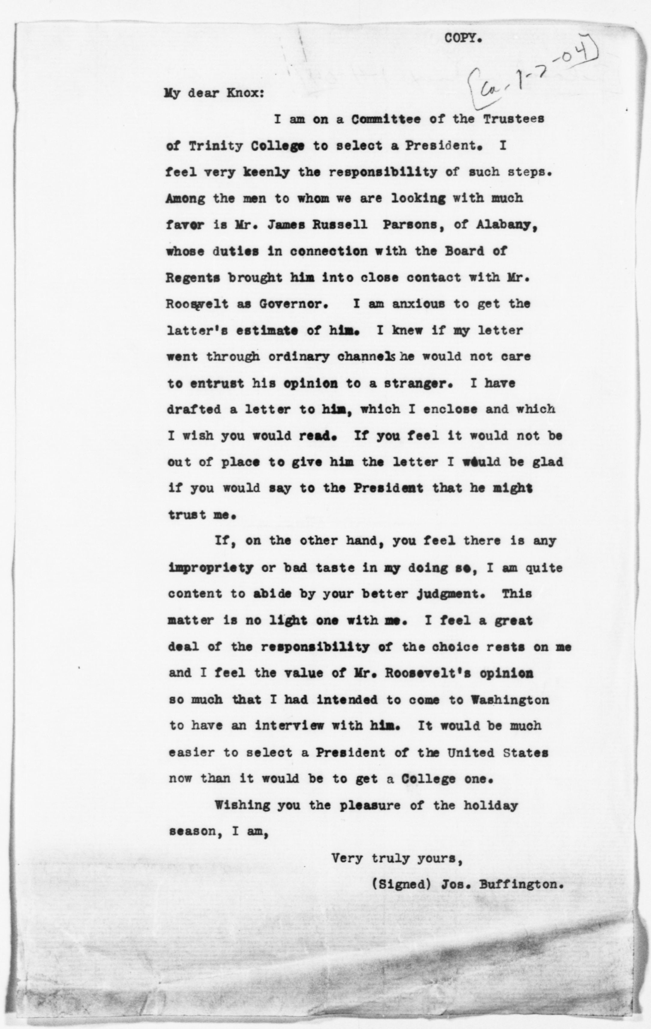 Scanned image of the current content page