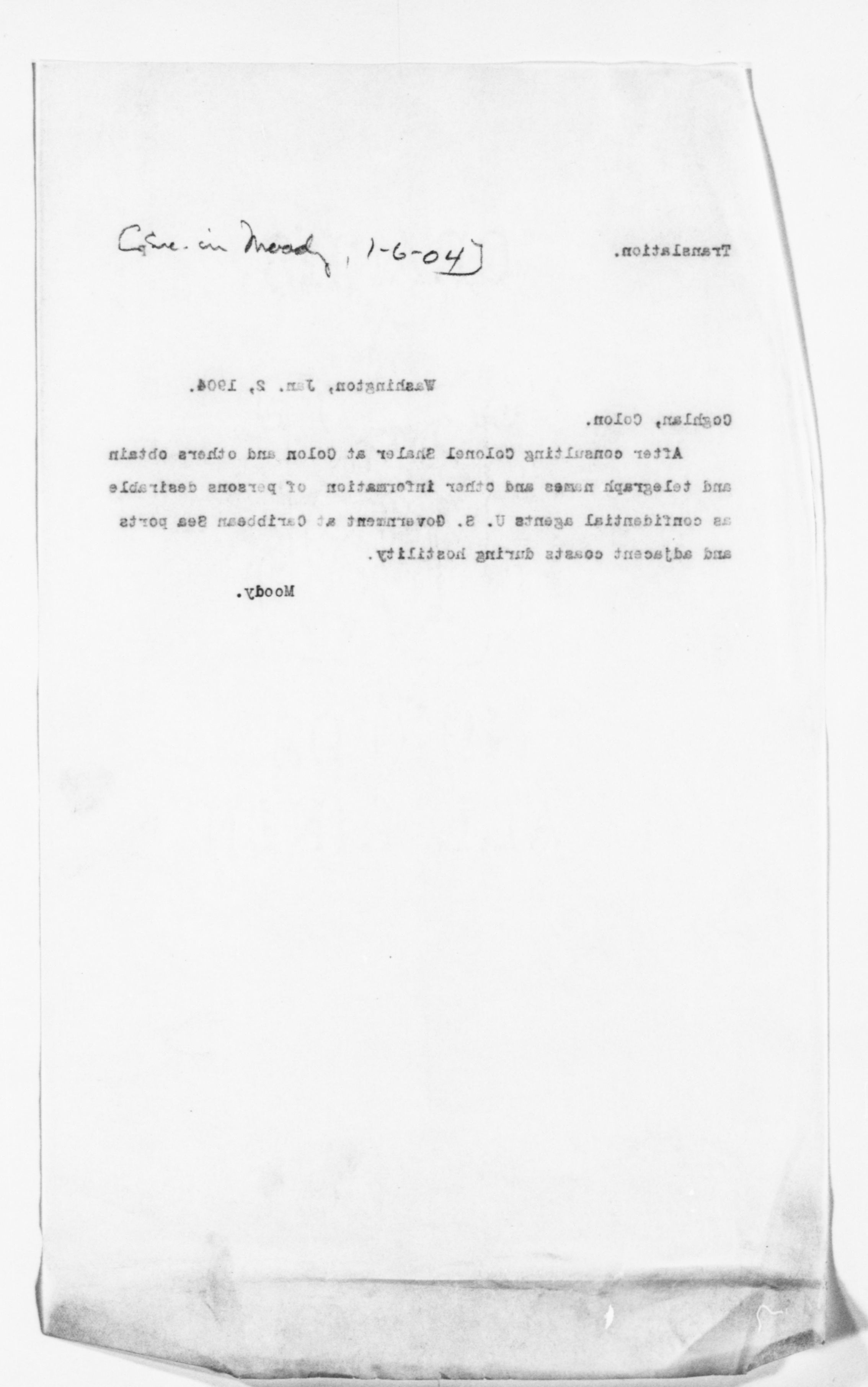 Scanned image of the current content page