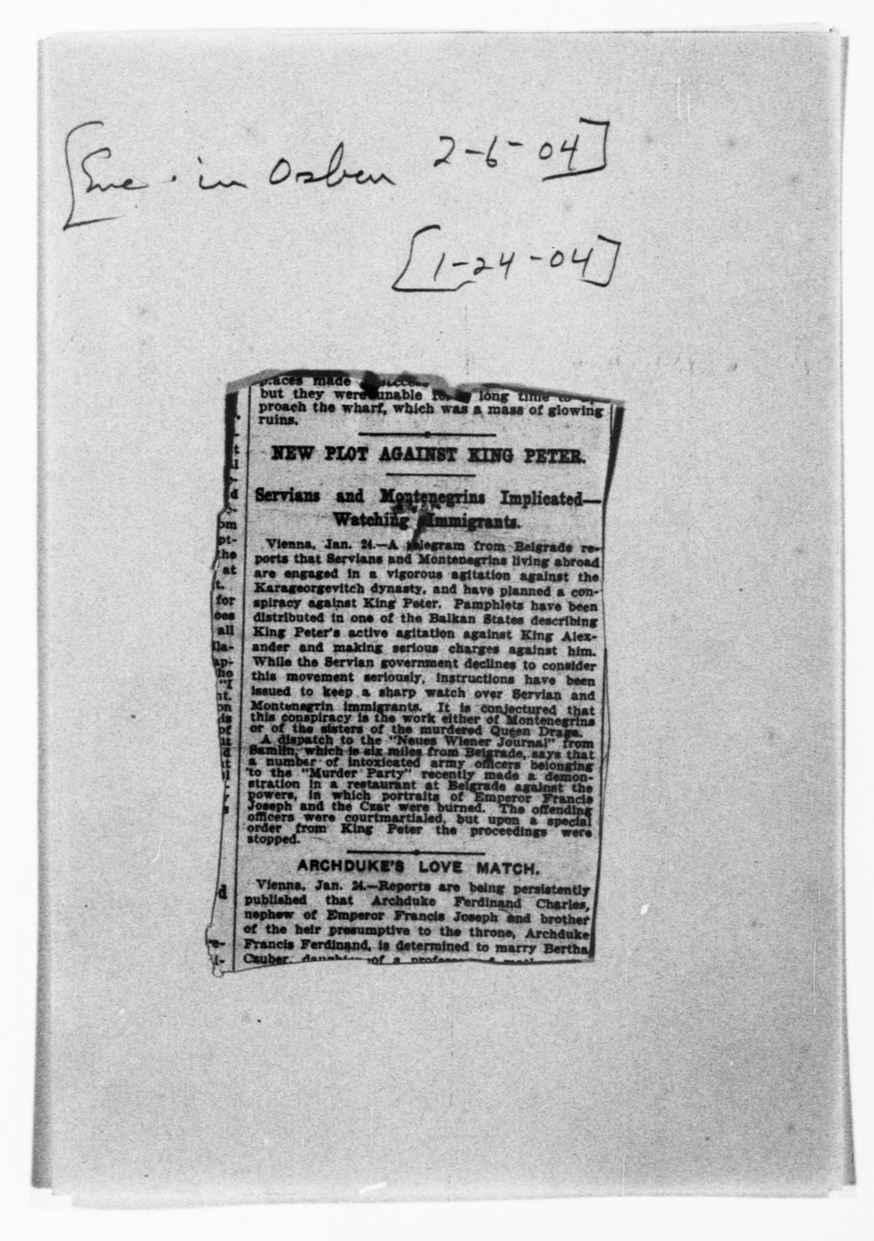 Scanned image of the current content page
