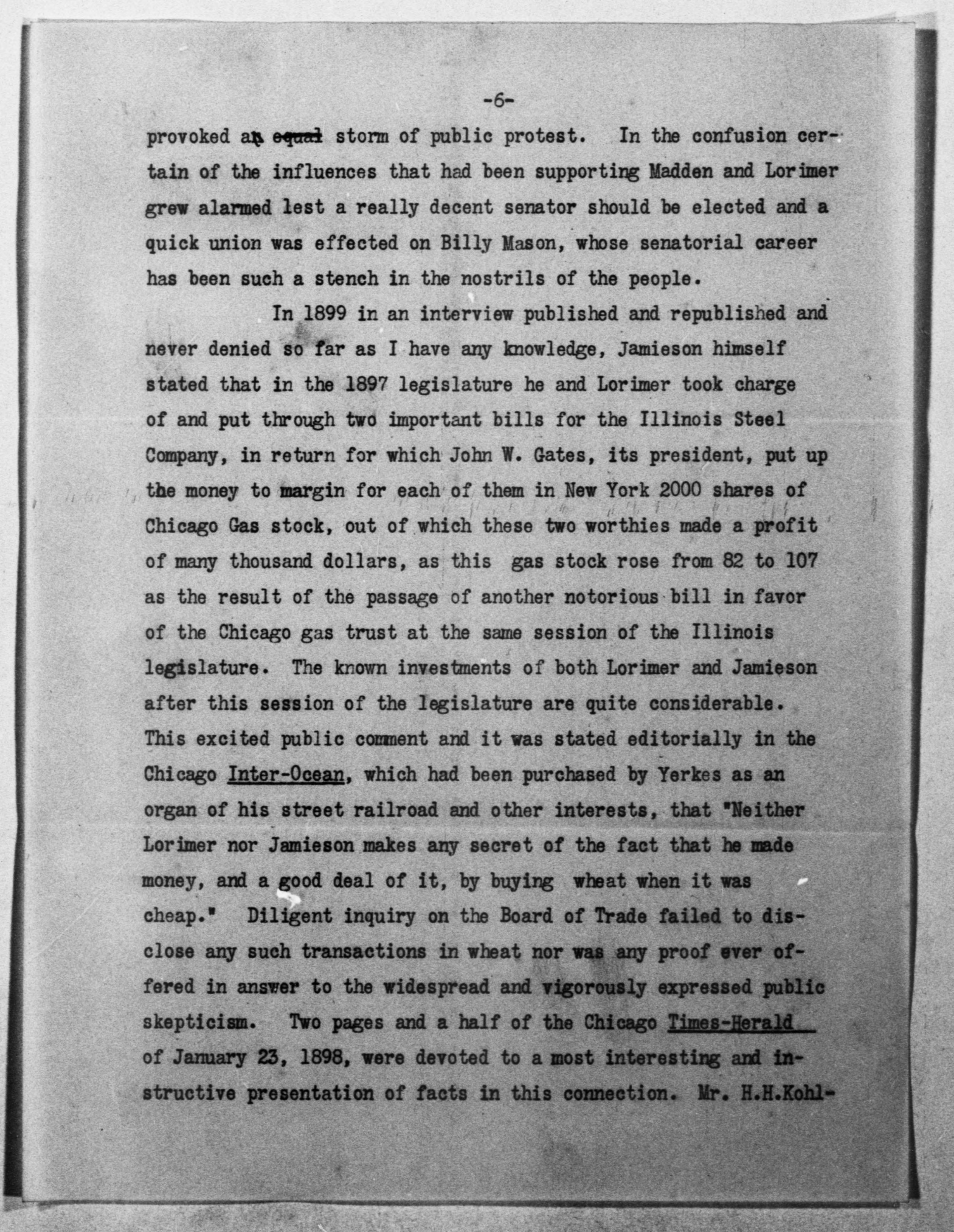 Scanned image of the current content page