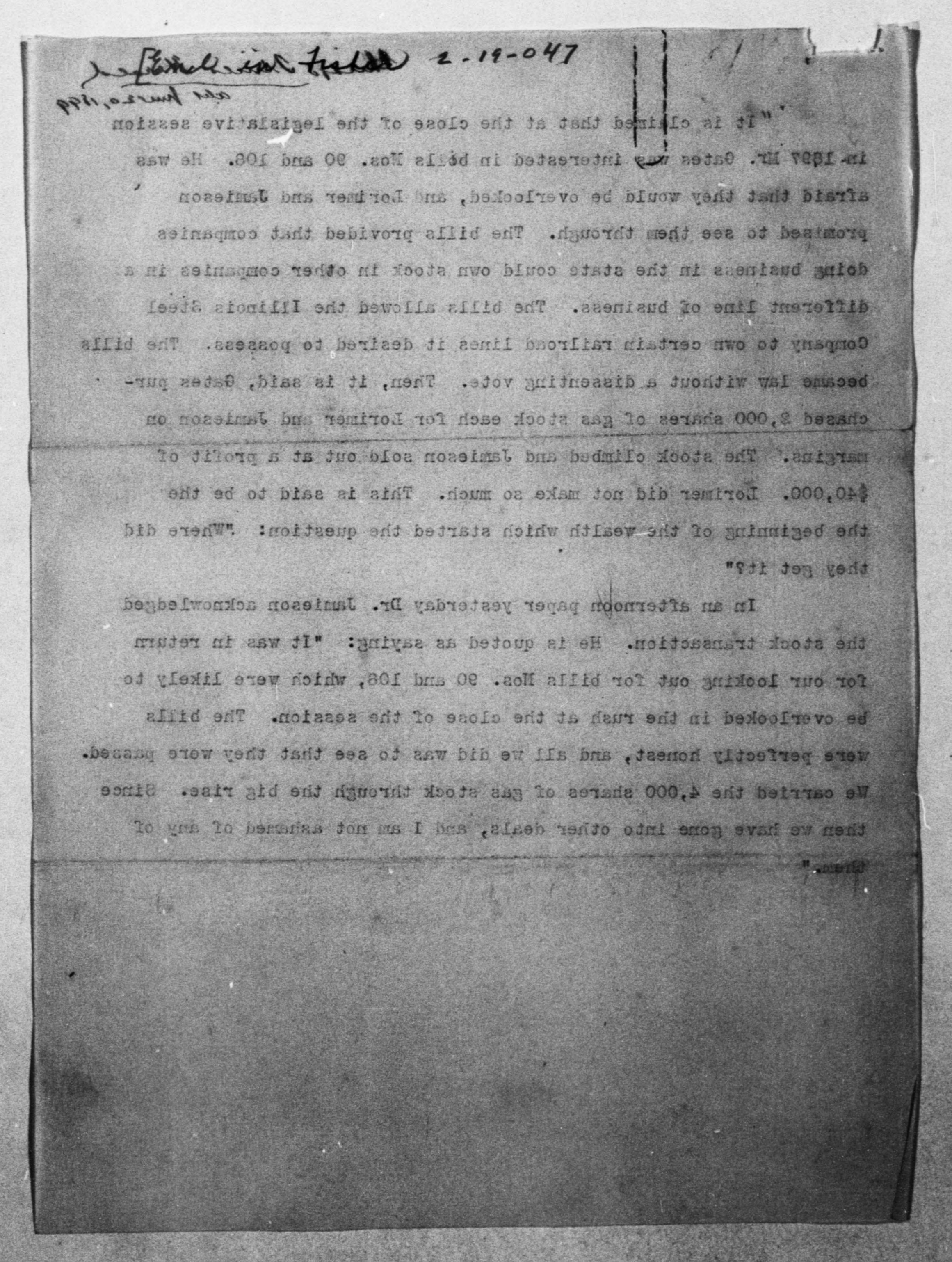 Scanned image of the current content page