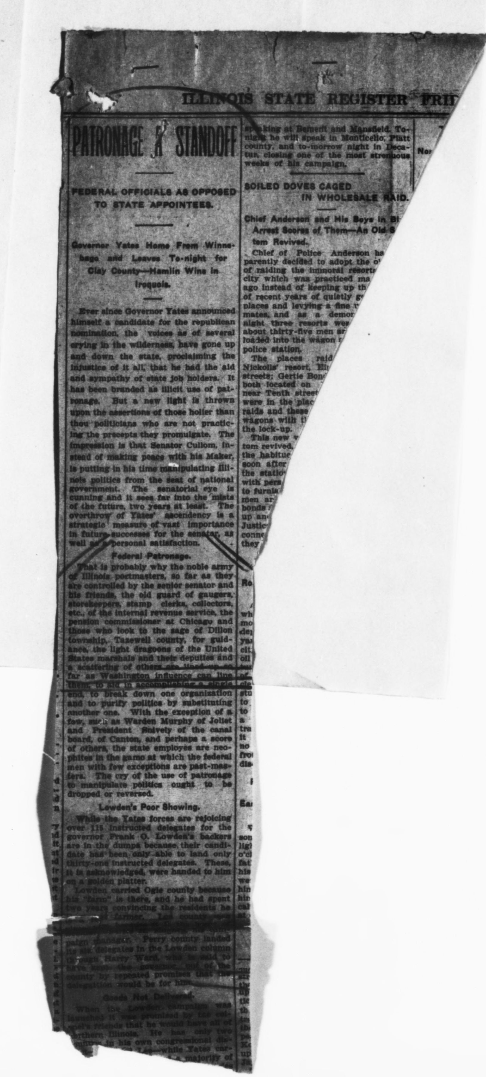 Scanned image of the current content page